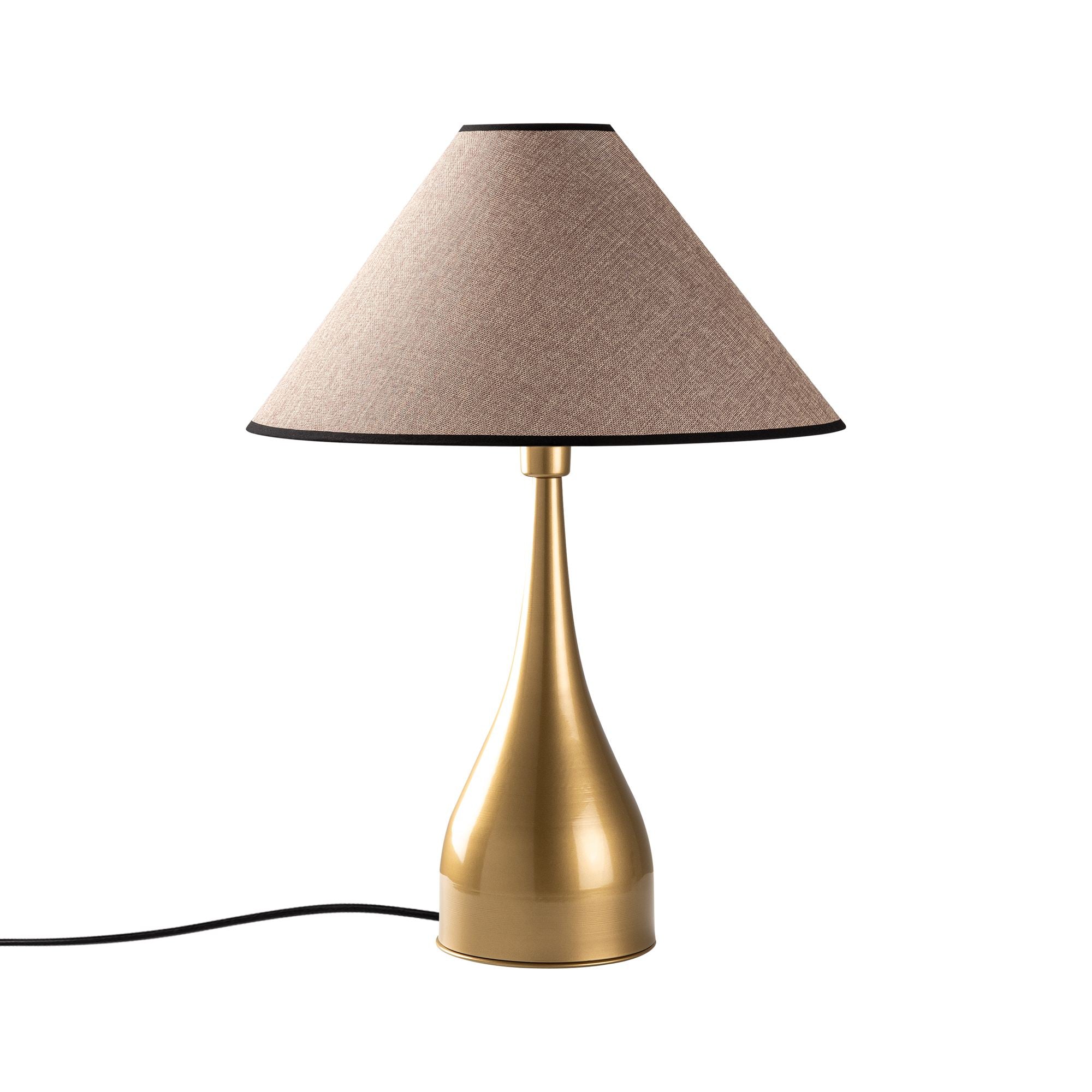 Candeeiro de mesa-Luna-Dourado
Castanho Claro