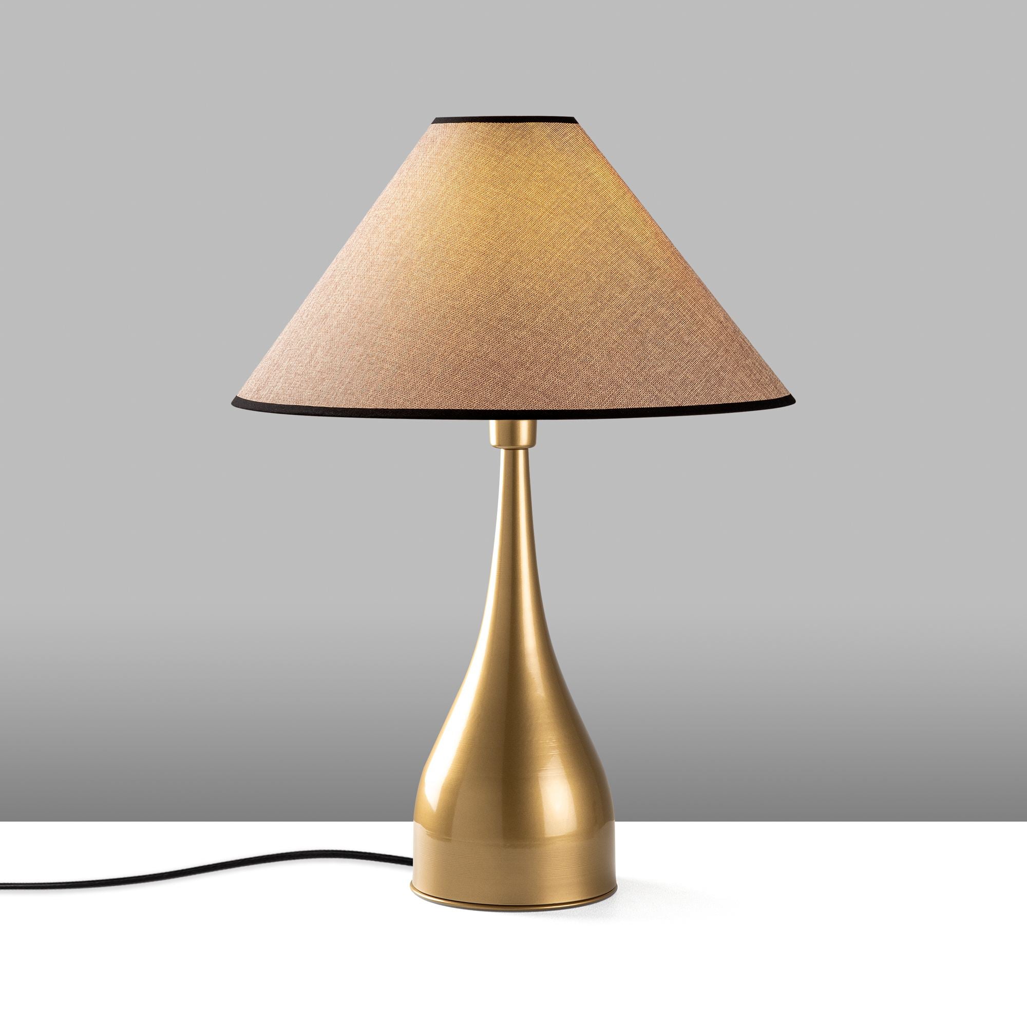 Candeeiro de mesa-Luna-Dourado
Castanho Claro