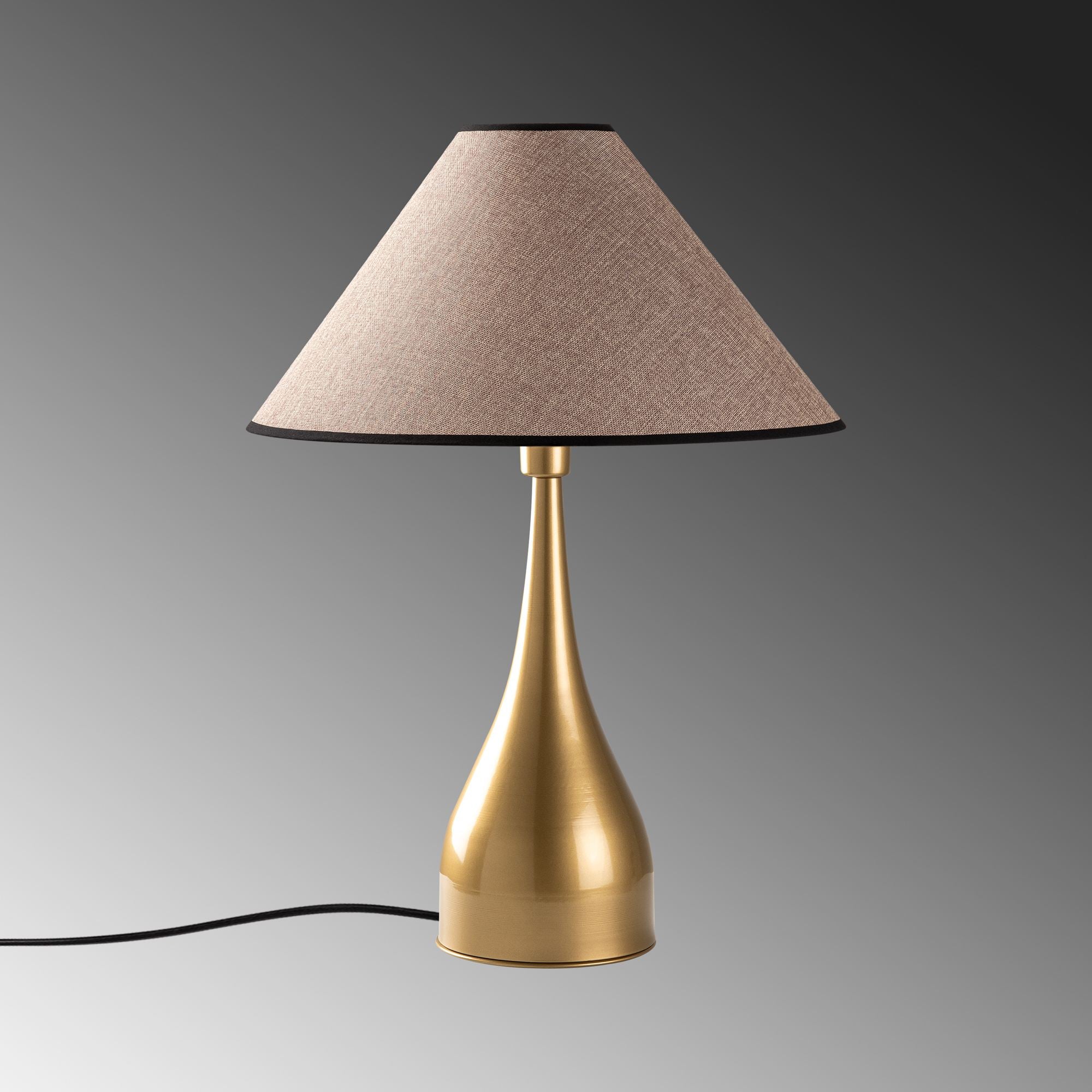 Candeeiro de mesa-Luna-Dourado
Castanho Claro