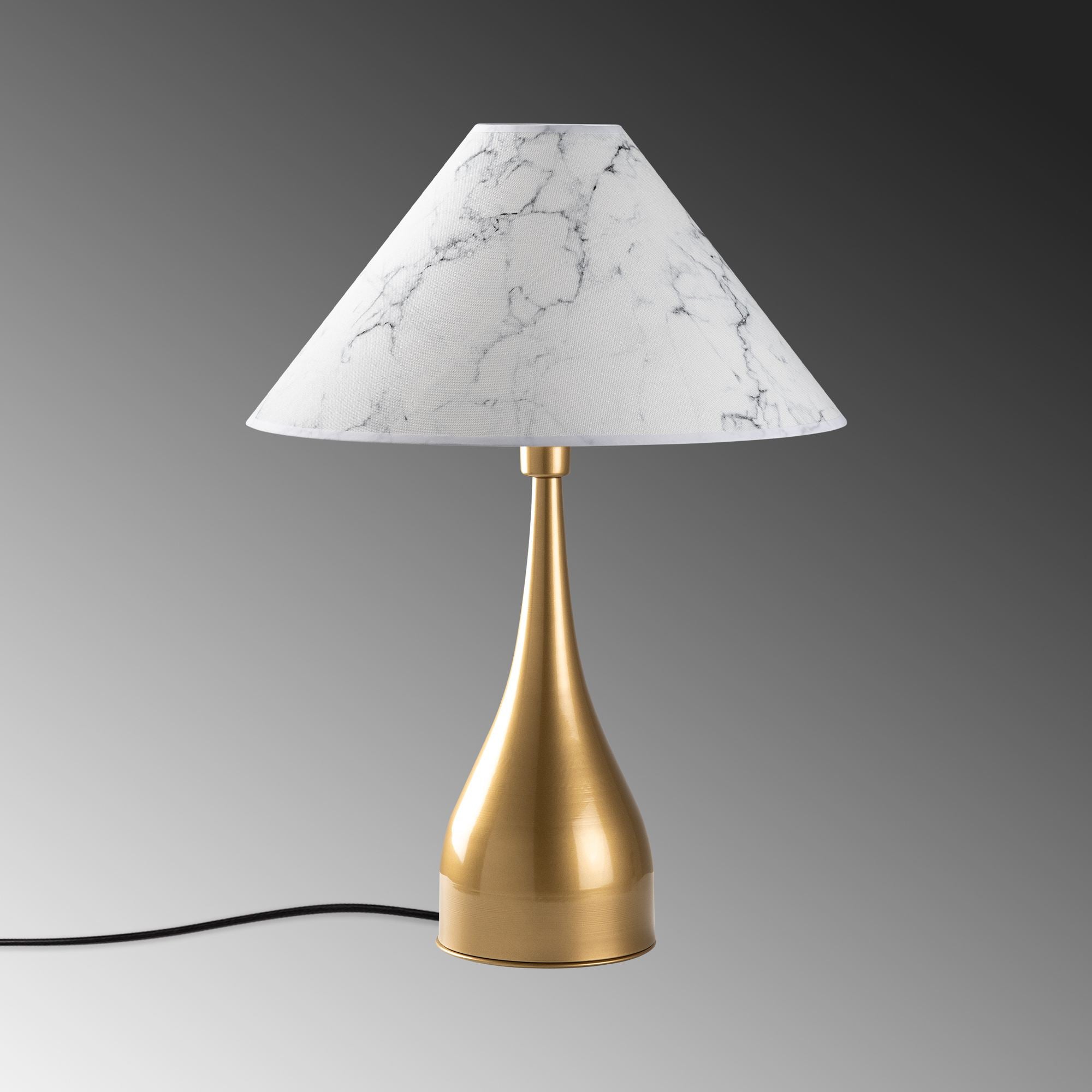 Candeeiro de mesa-Luna-Dourado
Branco