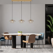 Candeeiro de Teto – 155 x 35 x 110 cm – Dourado – Metálico