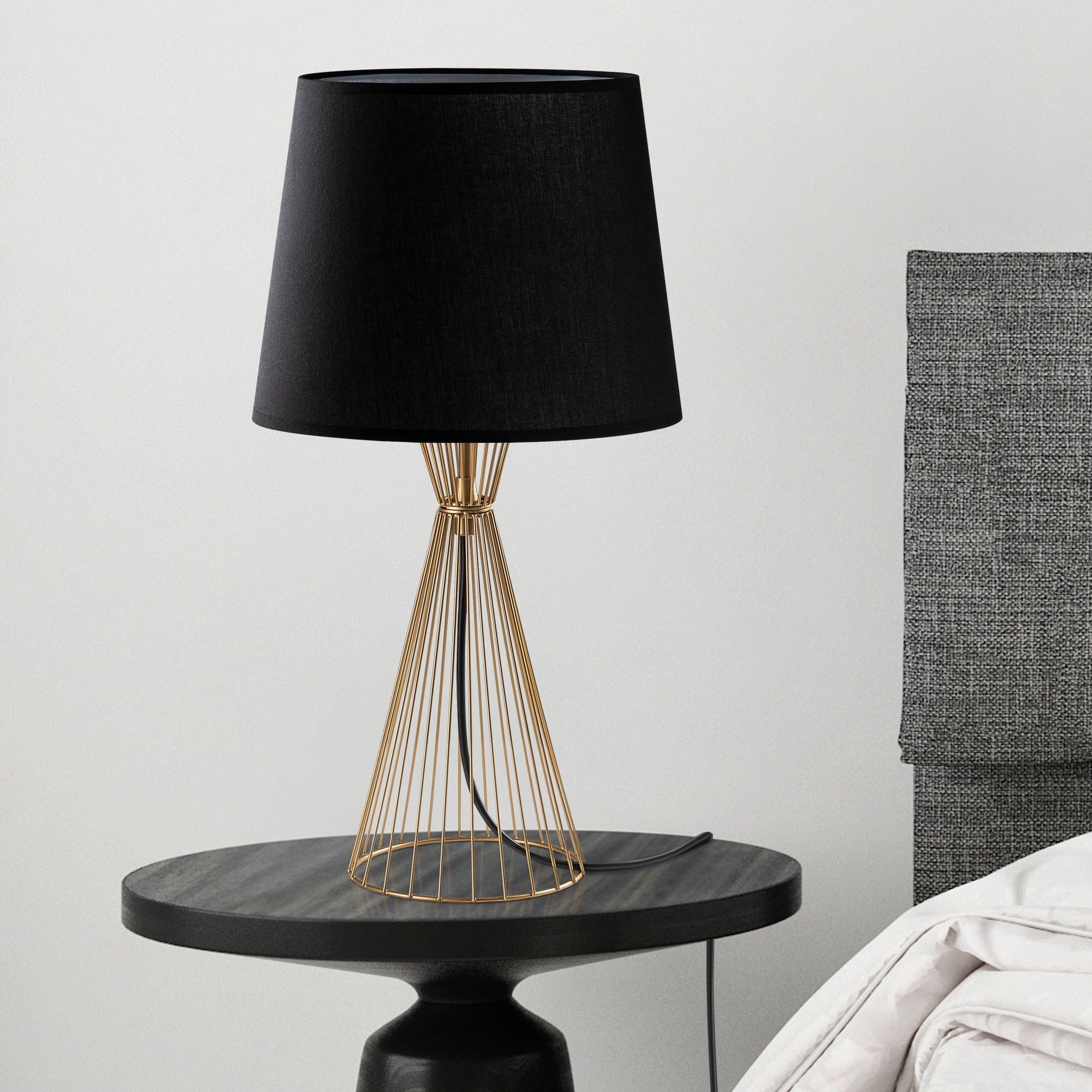 Candeeiro de mesa-Telıs-Dourado
Preto