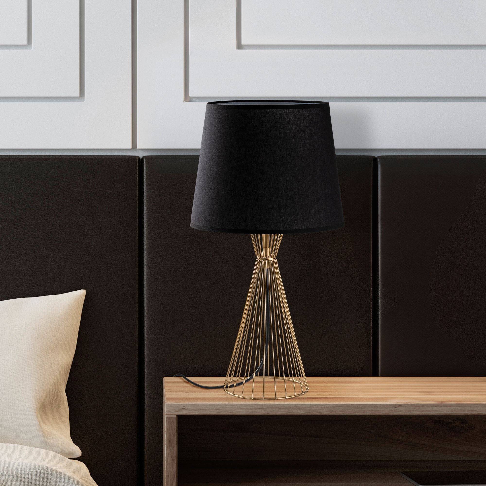 Candeeiro de mesa-Telıs-Dourado
Preto