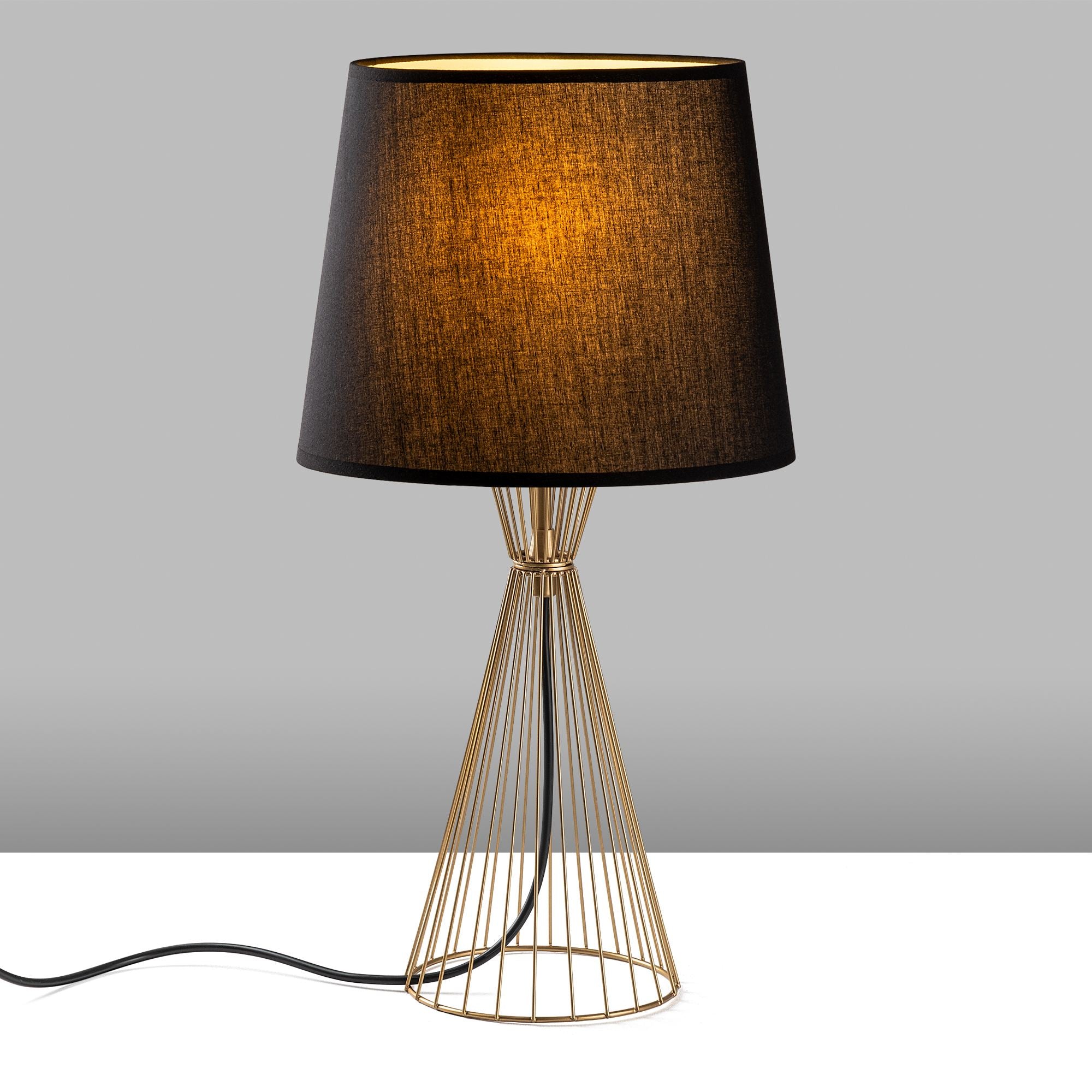Candeeiro de mesa-Telıs-Dourado
Preto
