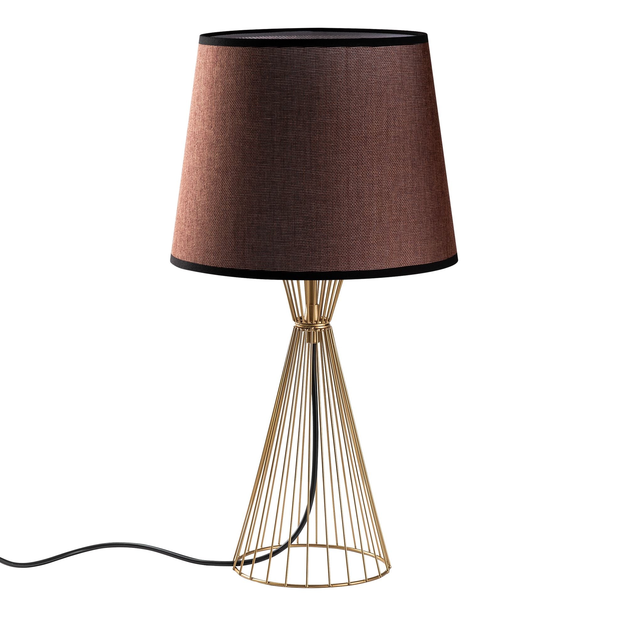Candeeiro de mesa-Telıs-Dourado
Marrom