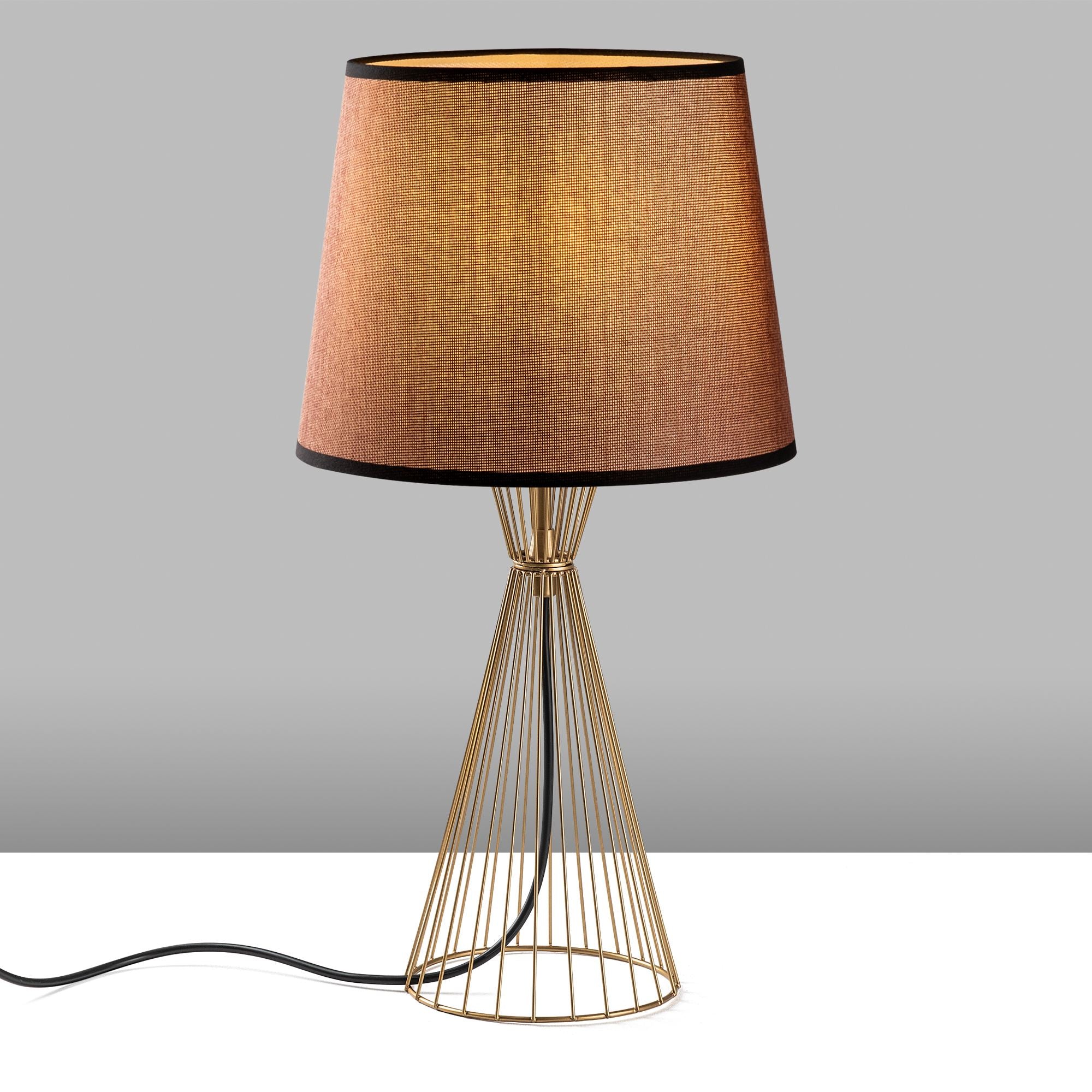 Candeeiro de mesa-Telıs-Dourado
Marrom