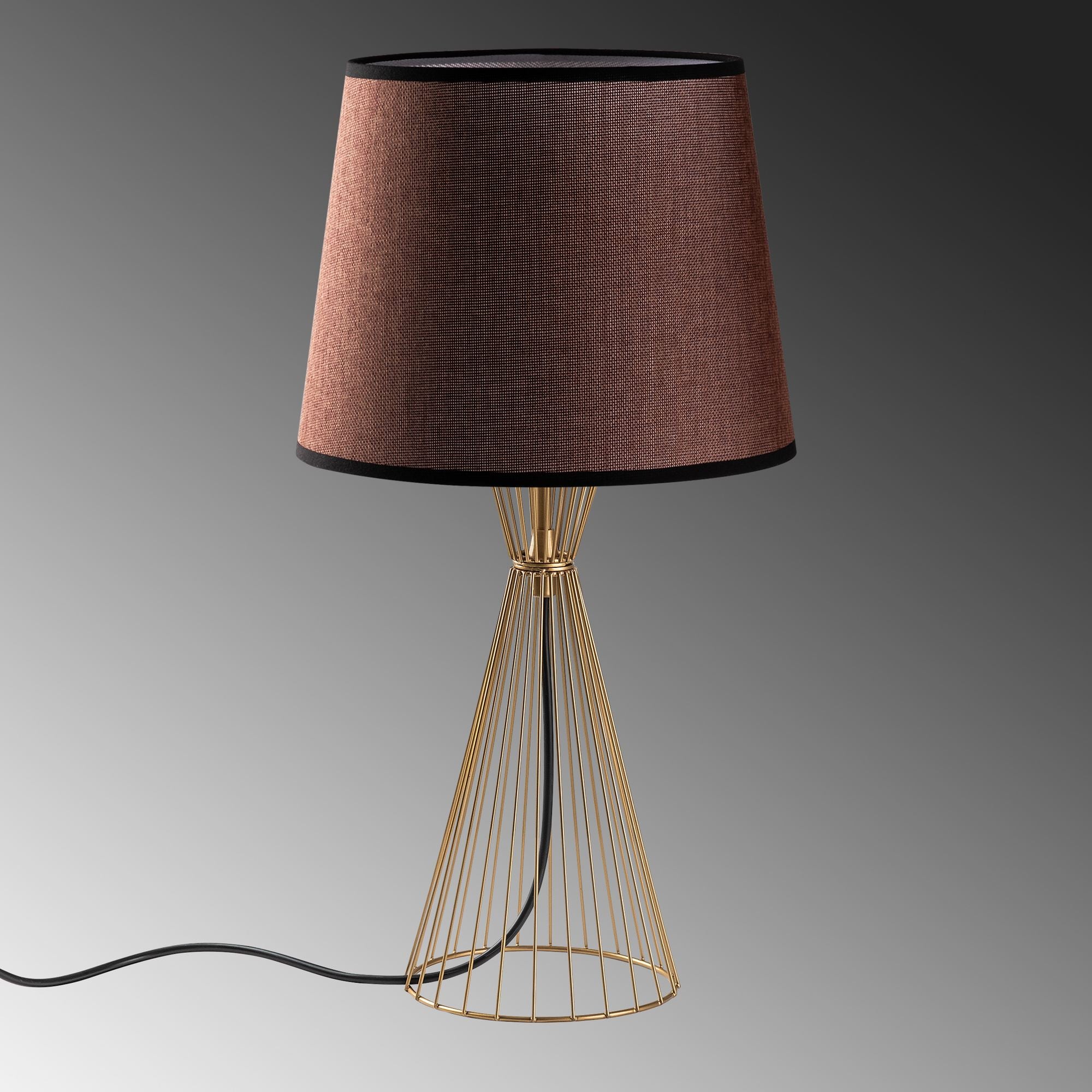 Candeeiro de mesa-Telıs-Dourado
Marrom