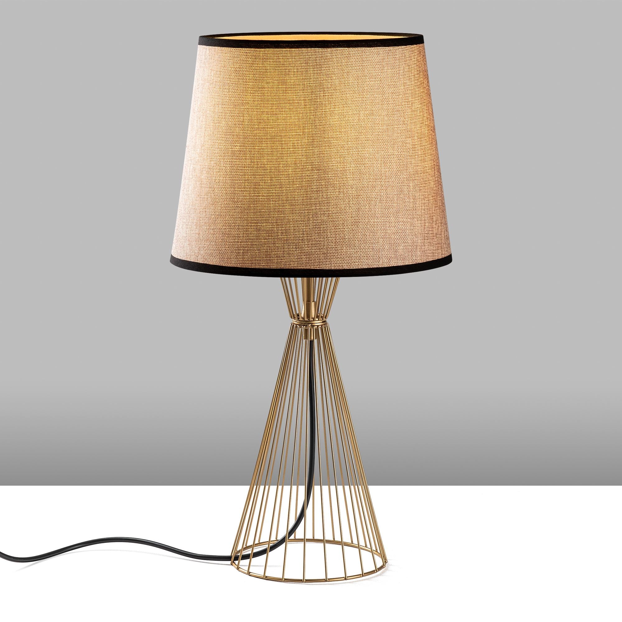 Candeeiro de mesa-Telıs-Dourado
Castanho Claro