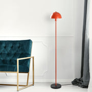 Candeeiro de Pé – 20 x 20 x 140 cm – Laranja – Metal