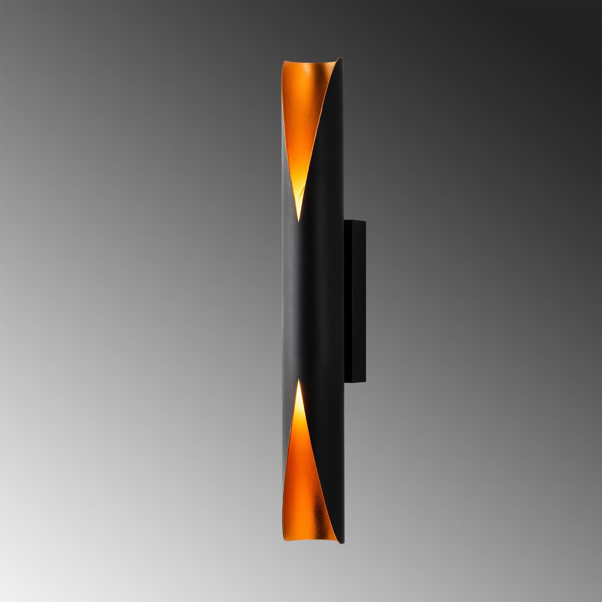 Candeeiro de Parede – 8 x 59 x 12 cm – Preto – Metal