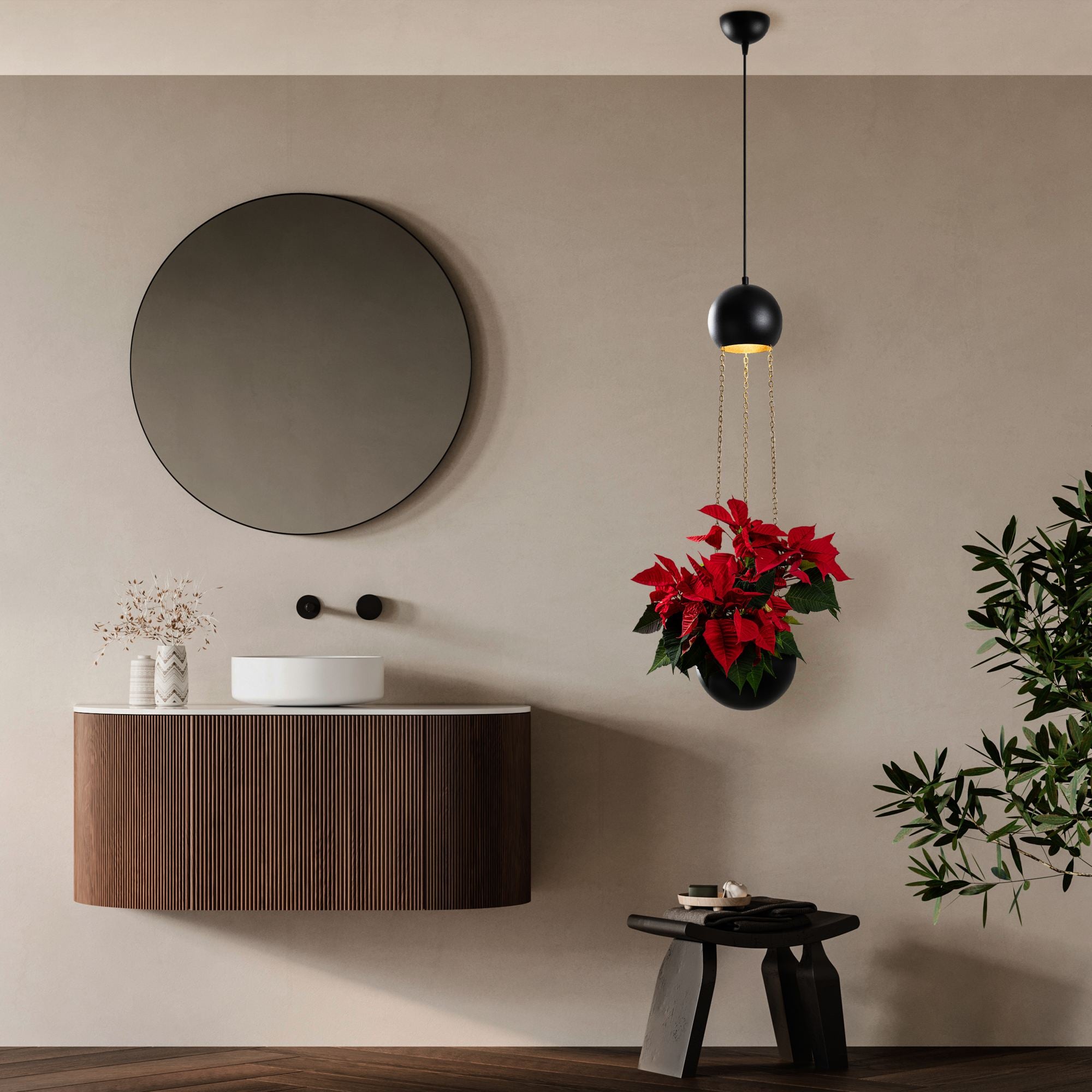 Candeeiro de Teto – 20 x 20 x 148 cm – Verde – Metal