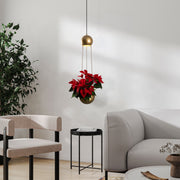 Candeeiro de Teto – 20 x 20 x 148 cm – Verde – Metal