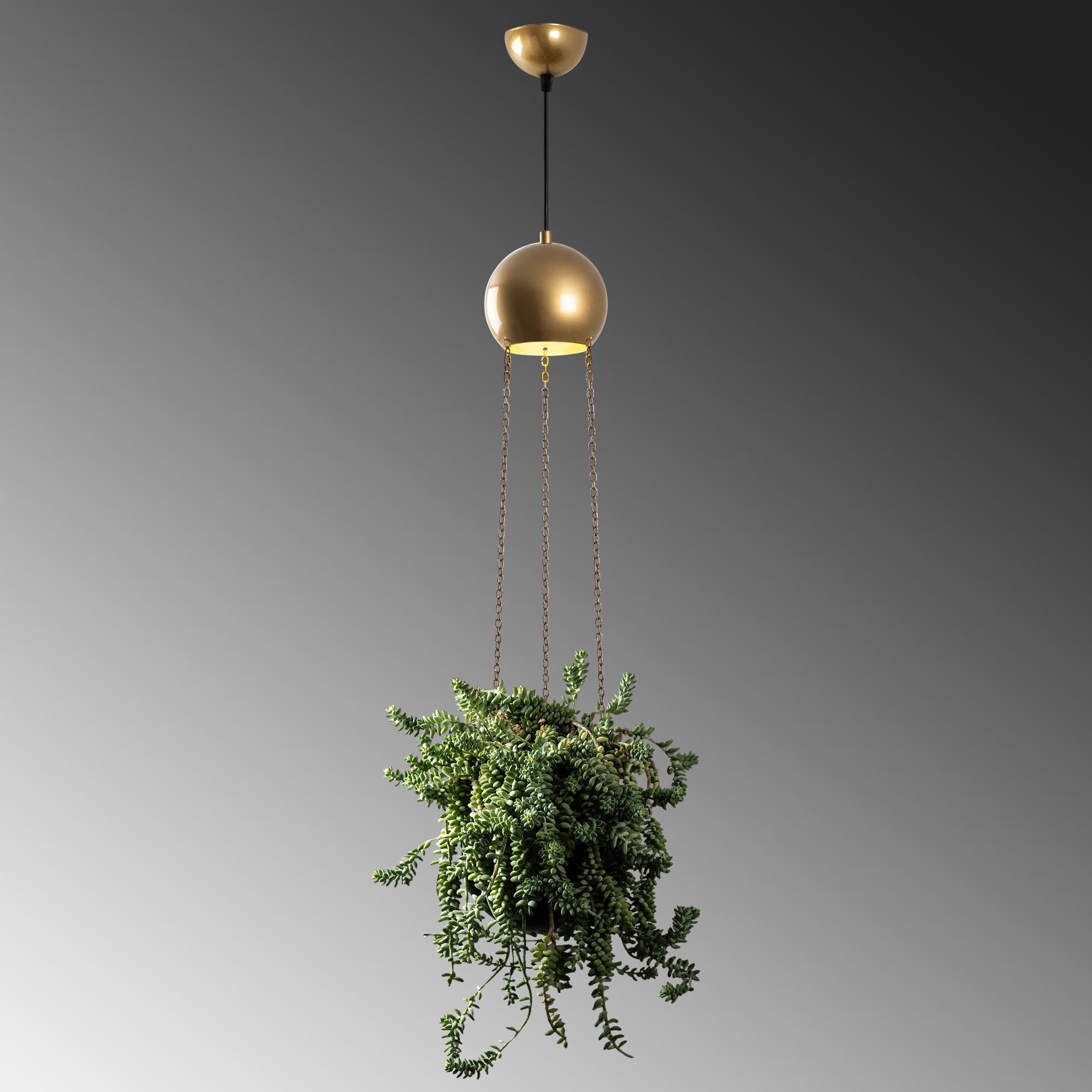 Candeeiro de Teto – 20 x 20 x 148 cm – Verde – Metal