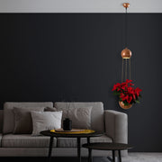 Candeeiro de Teto – 20 x 20 x 148 cm – Verde – Cobre