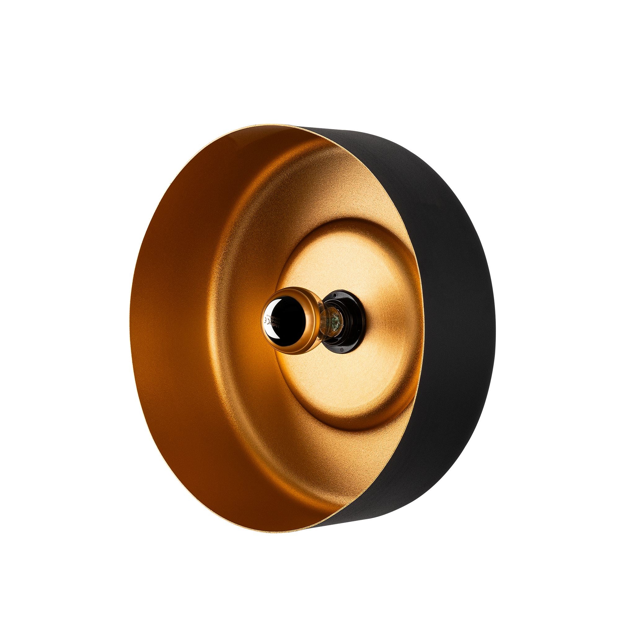 Candeeiro de Parede – 35 x 35 x 18 cm – Preto – Metal