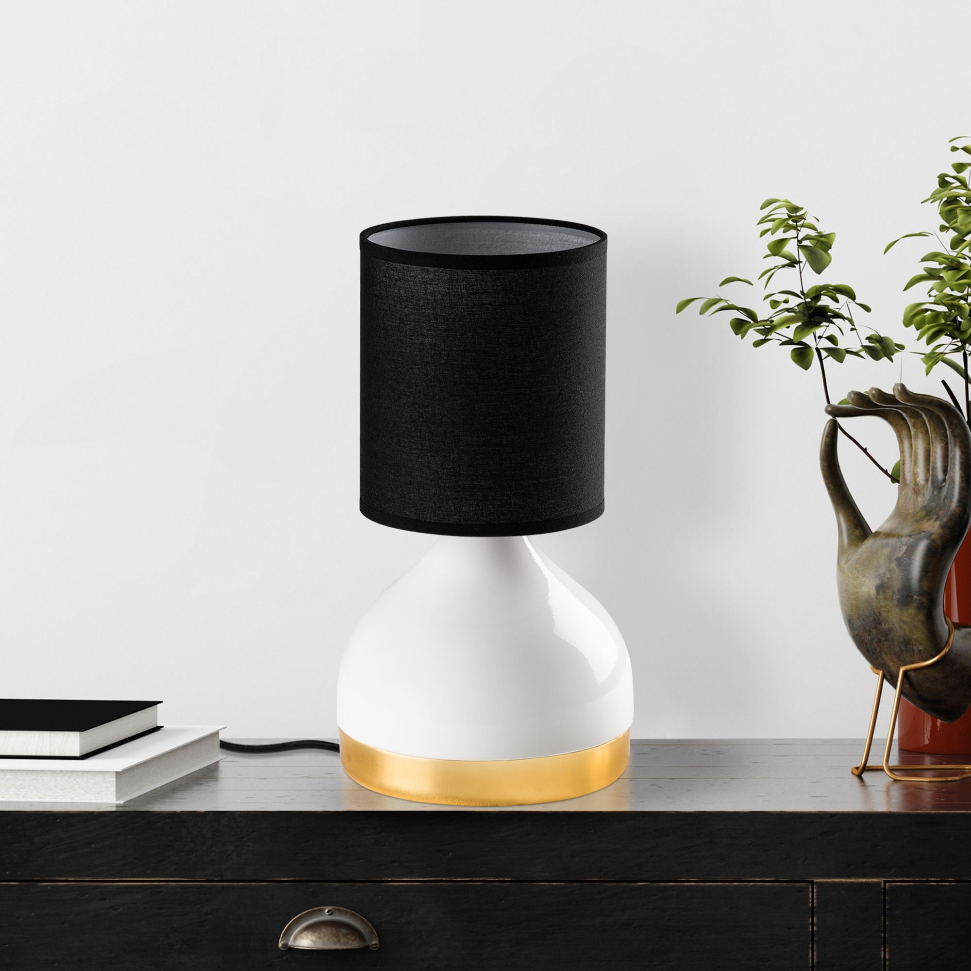 Candeeiro de mesa-Yıldo-Branco
Preto