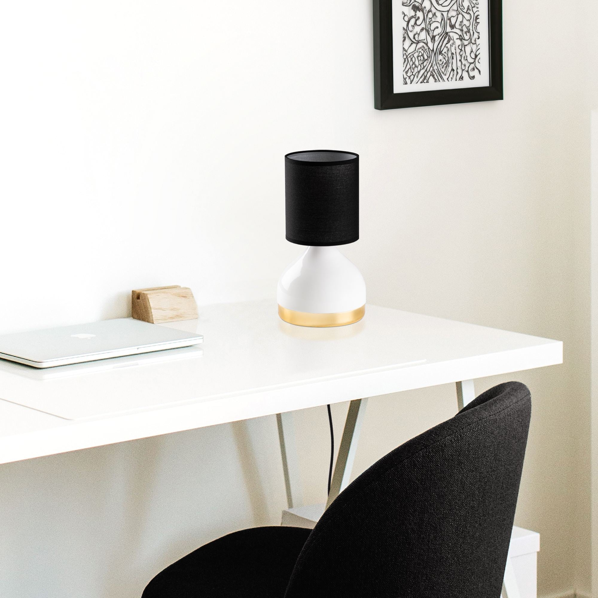 Candeeiro de mesa-Yıldo-Branco
Preto