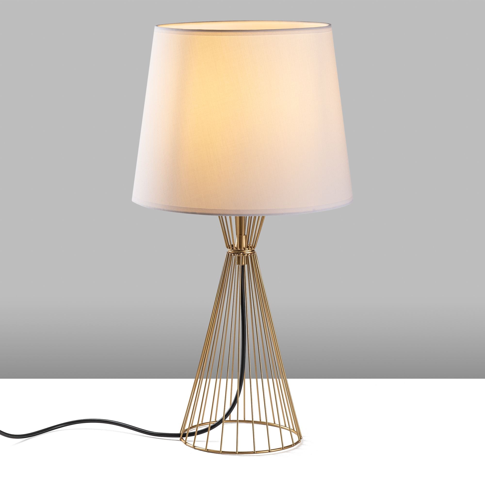 Candeeiro de mesa-Telıs-Dourado
Branco