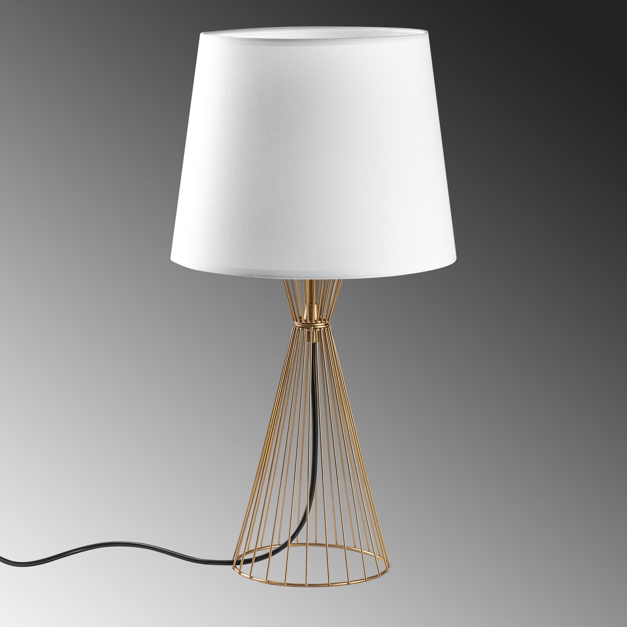 Candeeiro de mesa-Telıs-Dourado
Branco