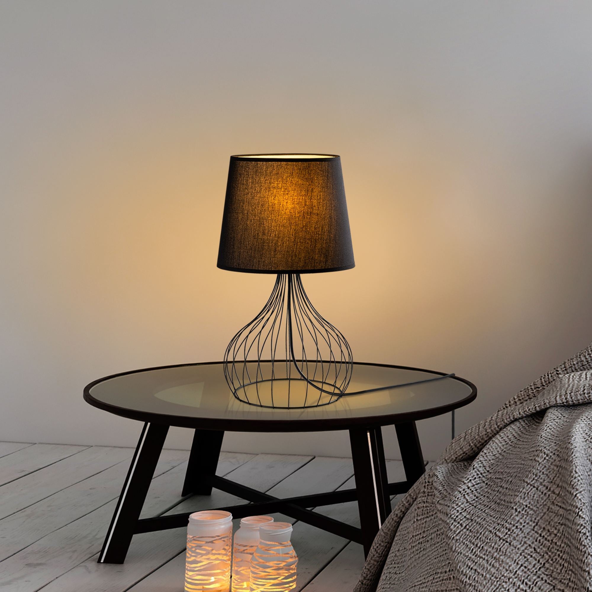 Candeeiro de mesa-Telıs-Preto