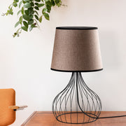 Candeeiro de mesa-Telıs-Preto
Marrom Claro