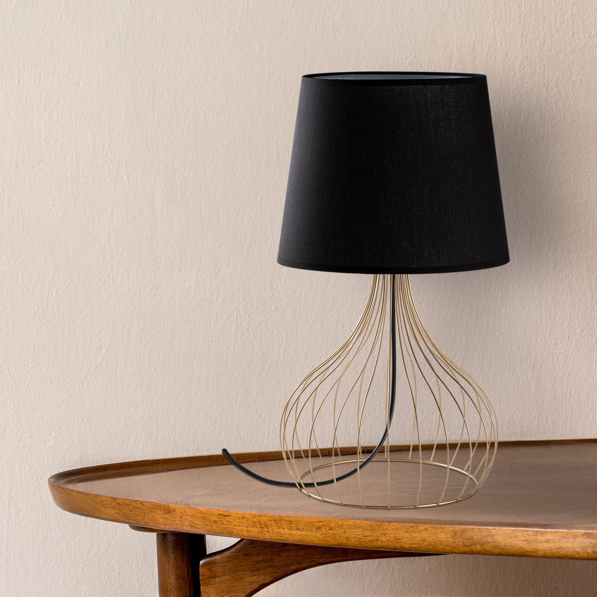 Candeeiro de mesa-Telıs-Dourado
Preto