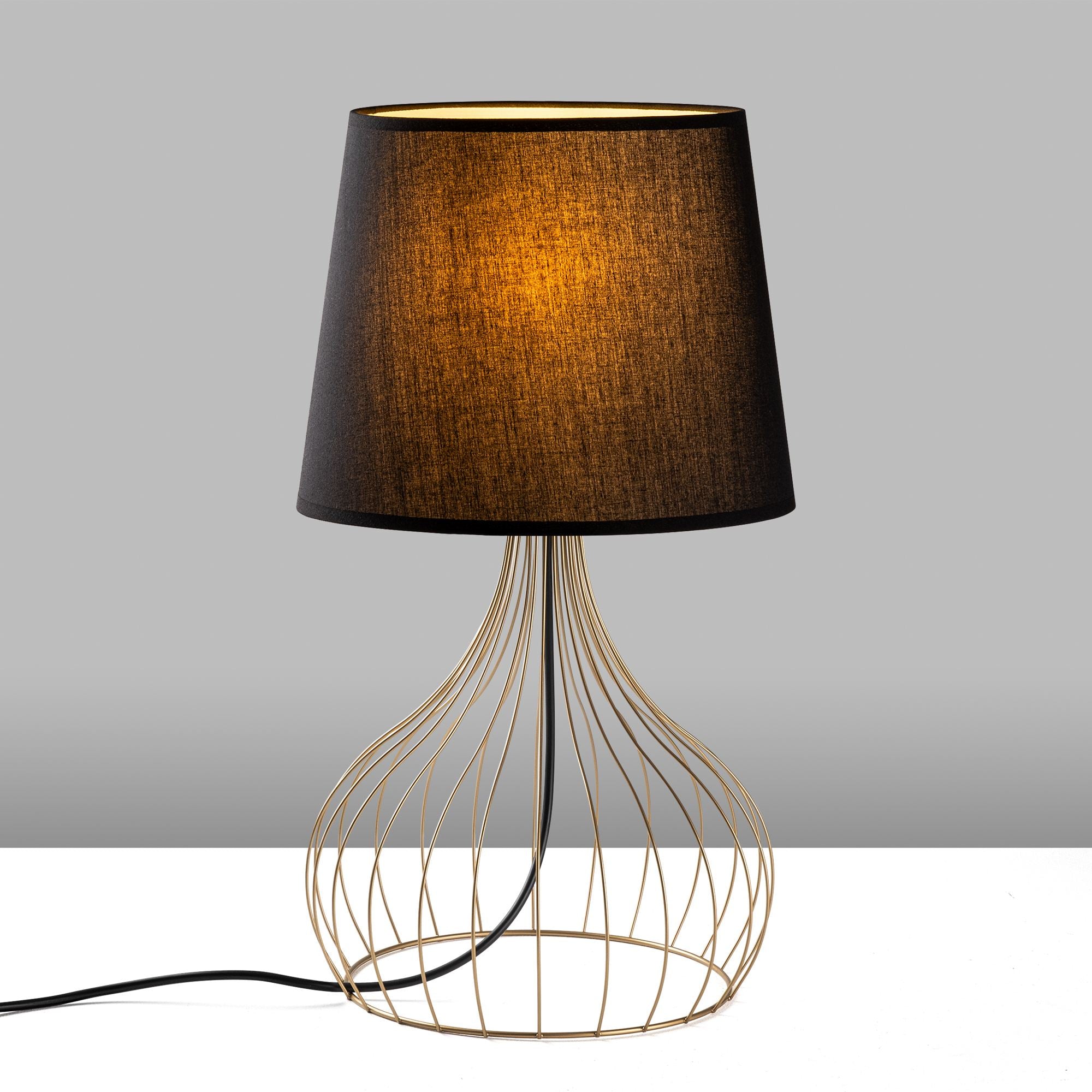 Candeeiro de mesa-Telıs-Dourado
Preto