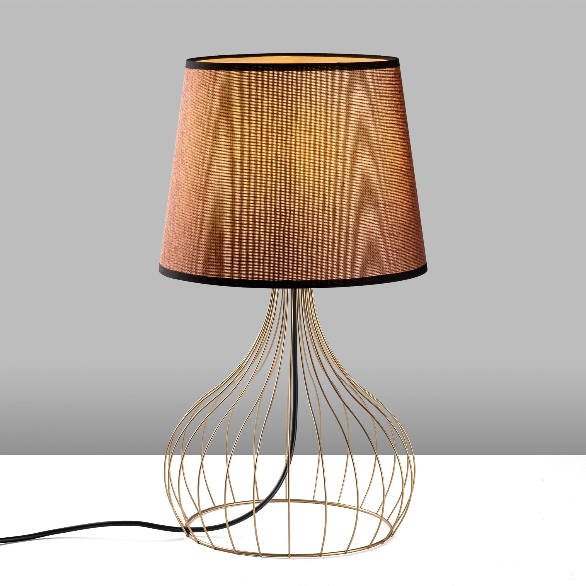 Candeeiro de mesa-Telıs-Dourado
Marrom