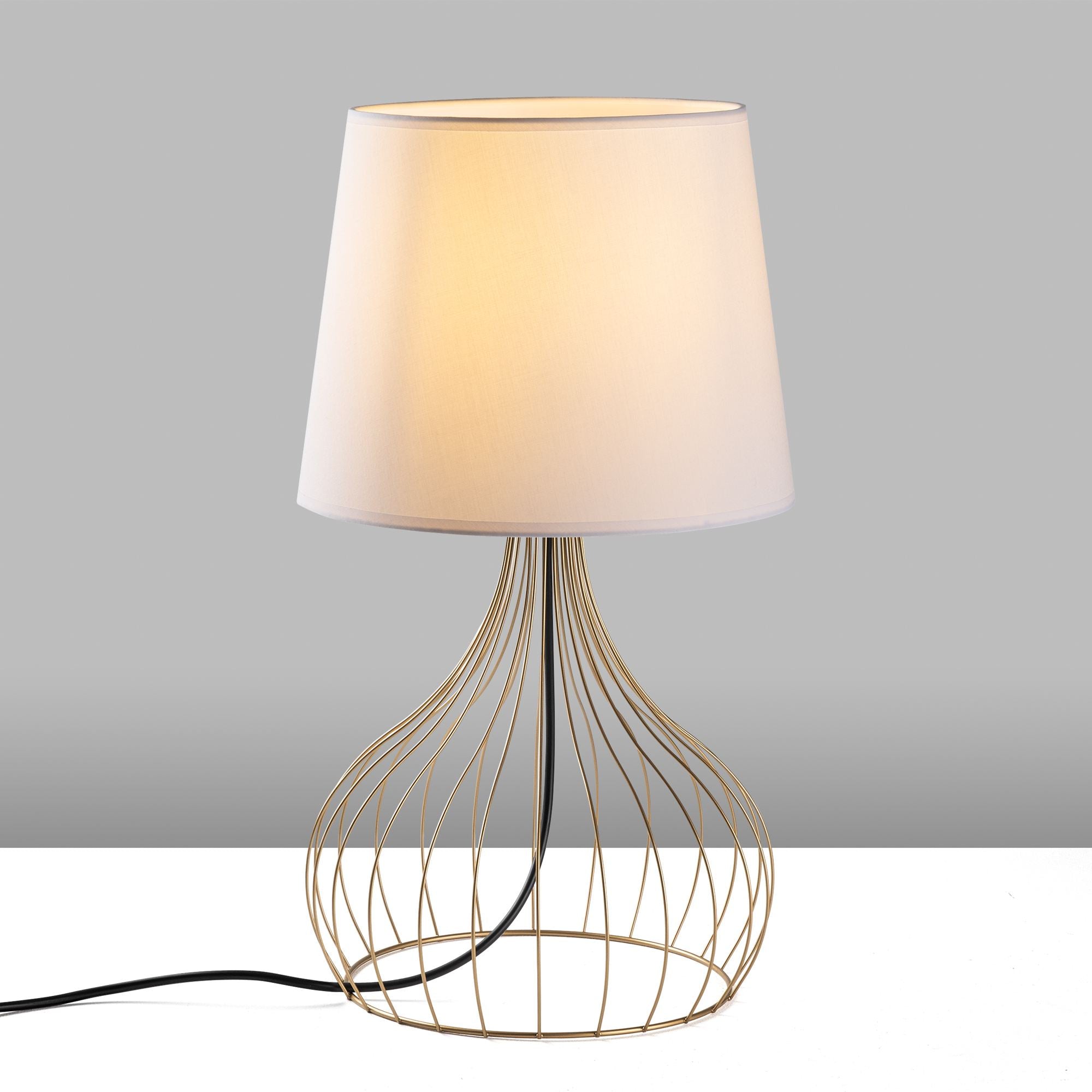 Candeeiro de mesa-Telıs-Dourado
Branco