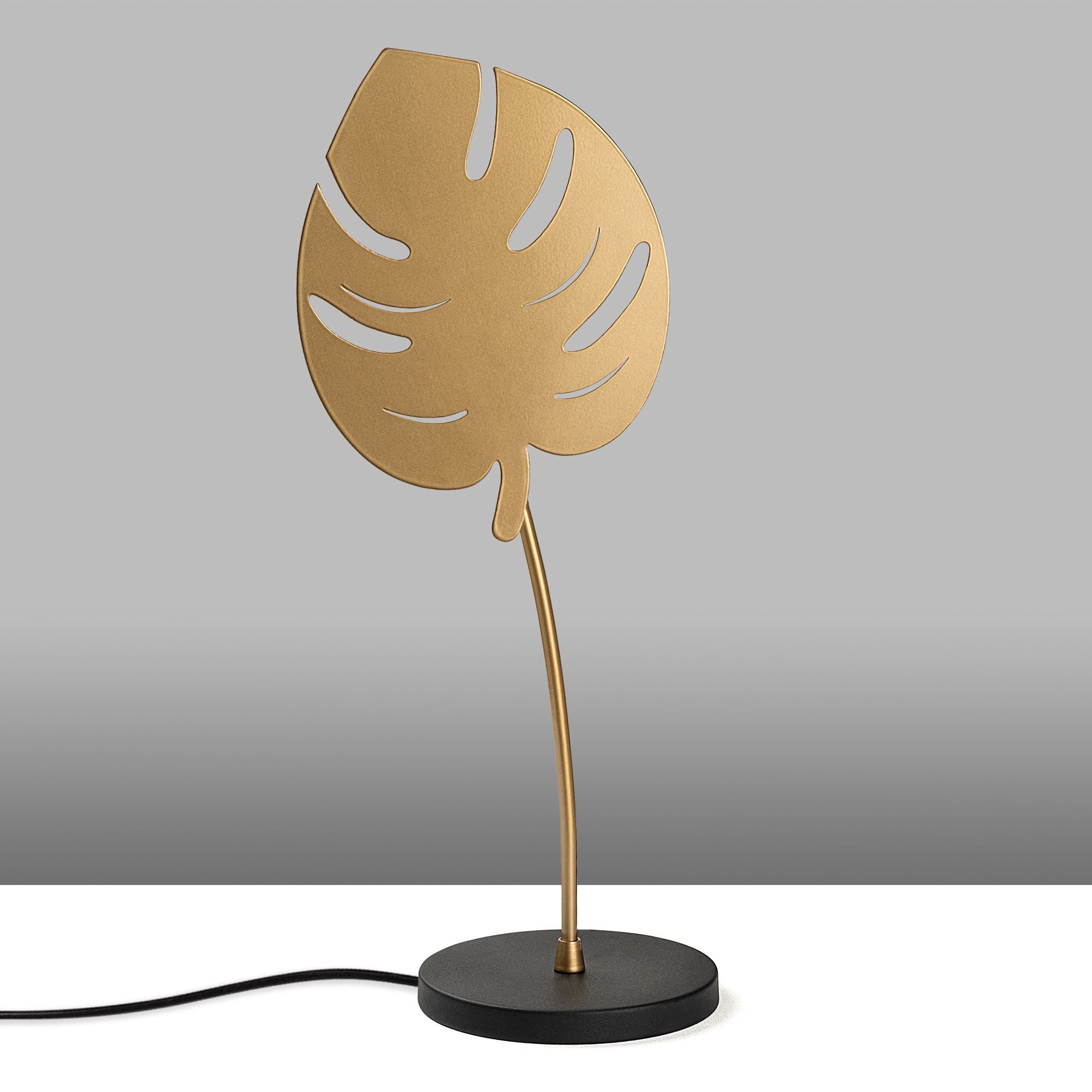 Candeeiro de mesa-Leaf-Dourado
Preto