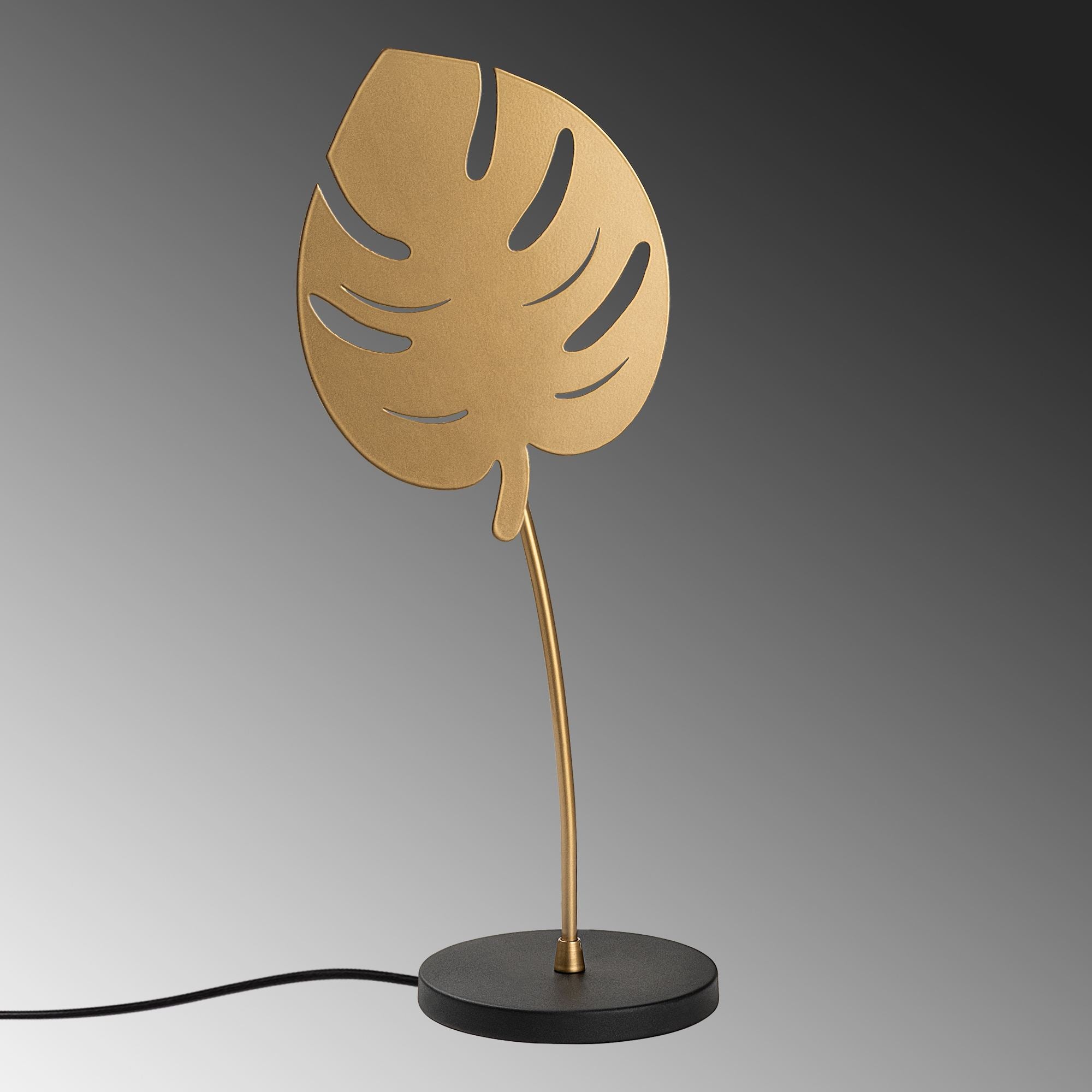 Candeeiro de mesa-Leaf-Dourado
Preto