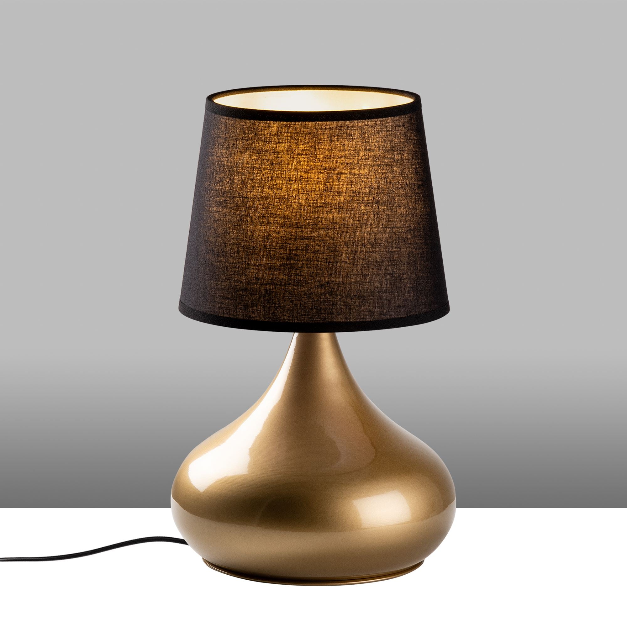 Candeeiro de mesa-Bulbe-Dourado
Preto