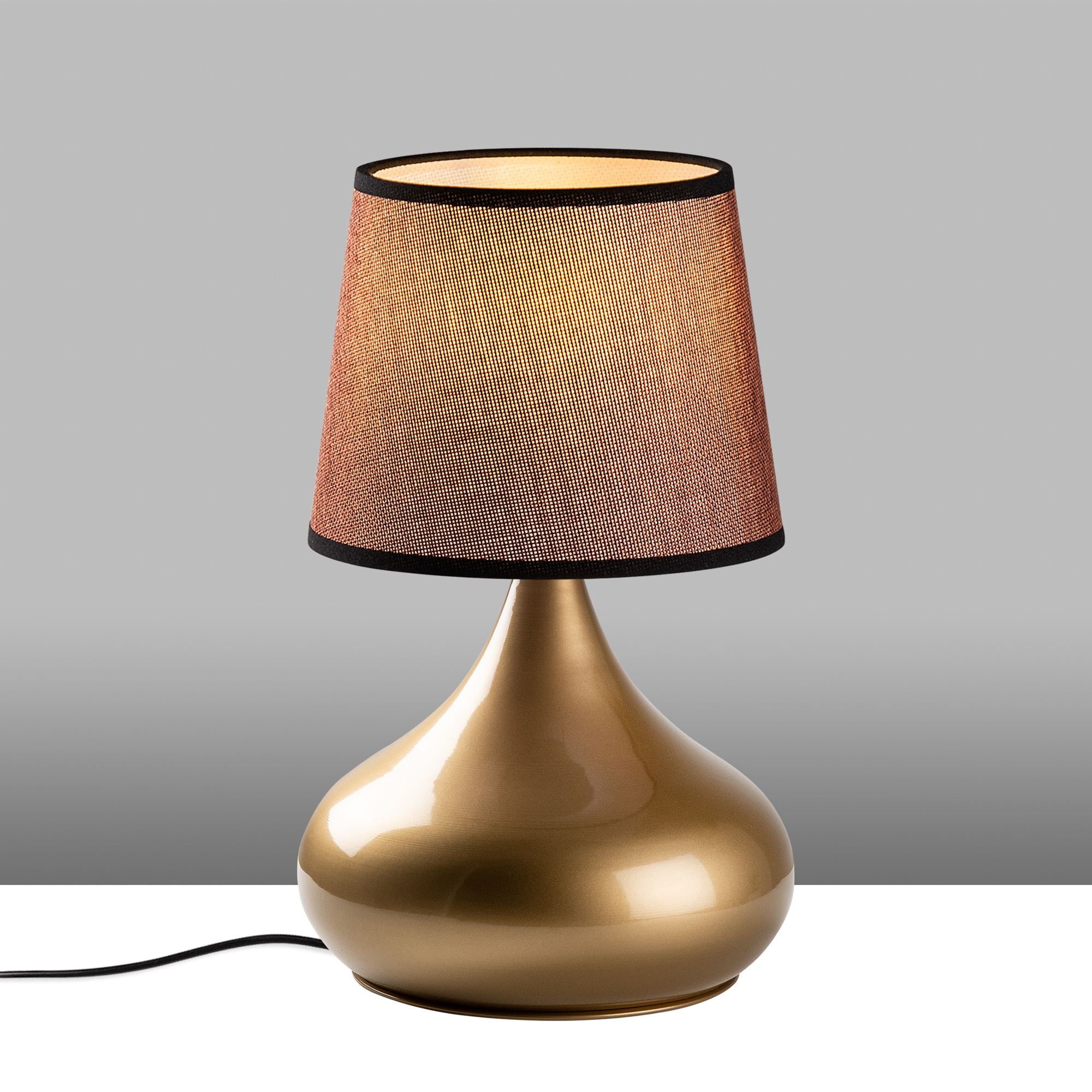 Candeeiro de mesa-Bulbe-Dourado
Marrom