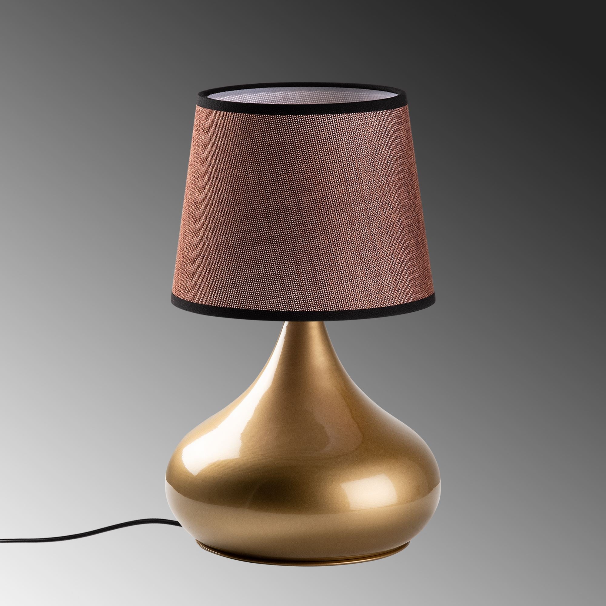 Candeeiro de mesa-Bulbe-Dourado
Marrom