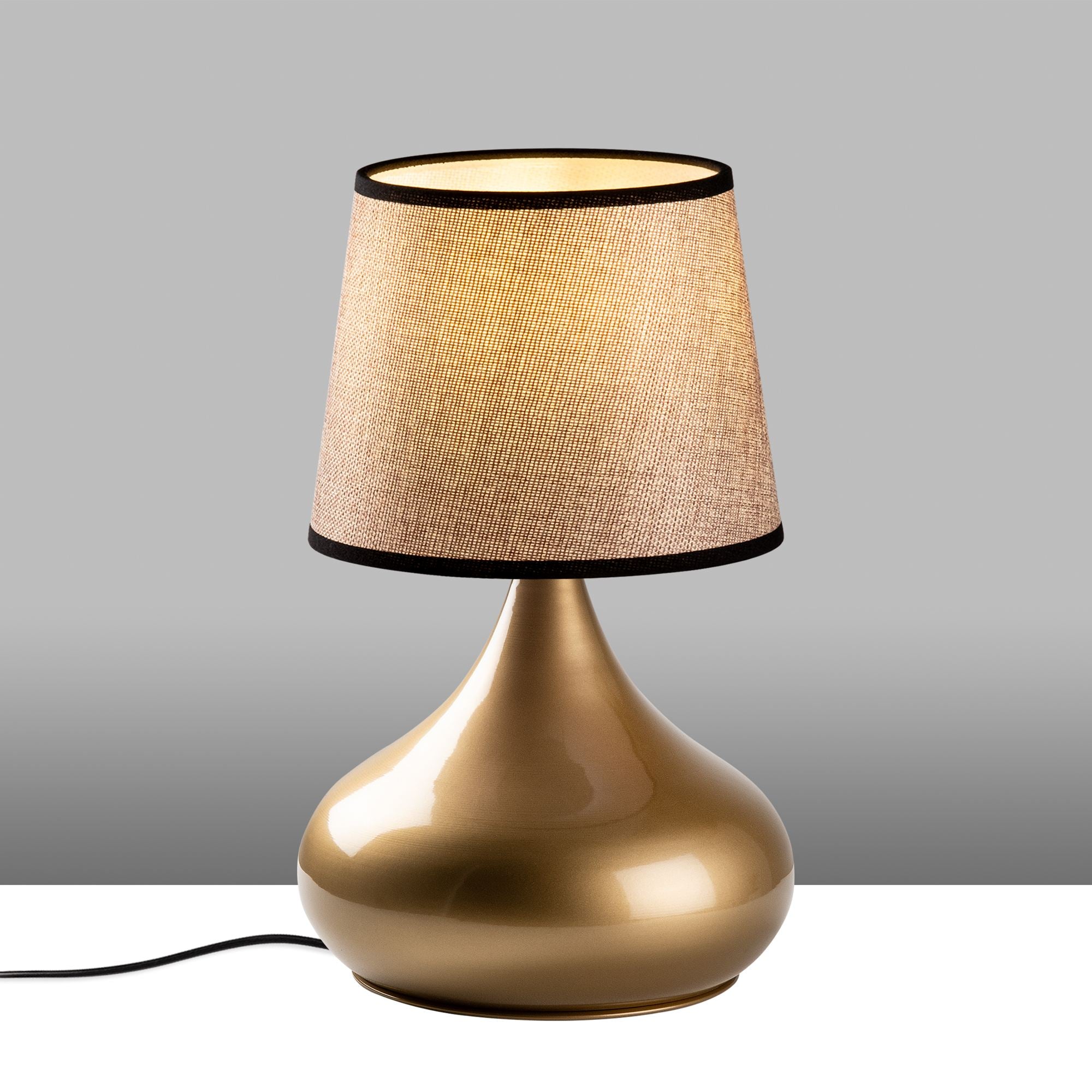 Candeeiro de mesa-Bulbe-Dourado
Bege