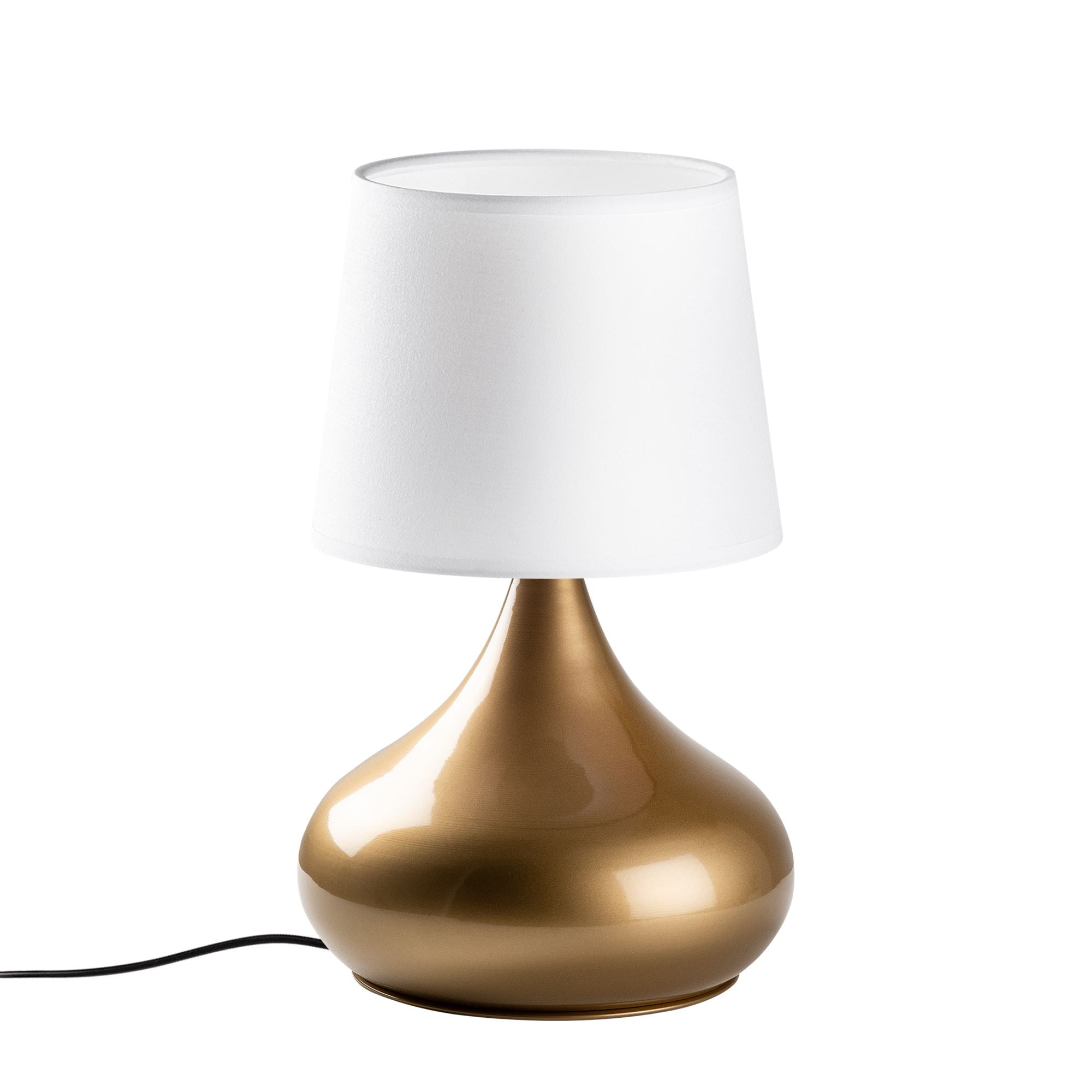 Candeeiro de mesa-Bulbe-Dourado
Branco
