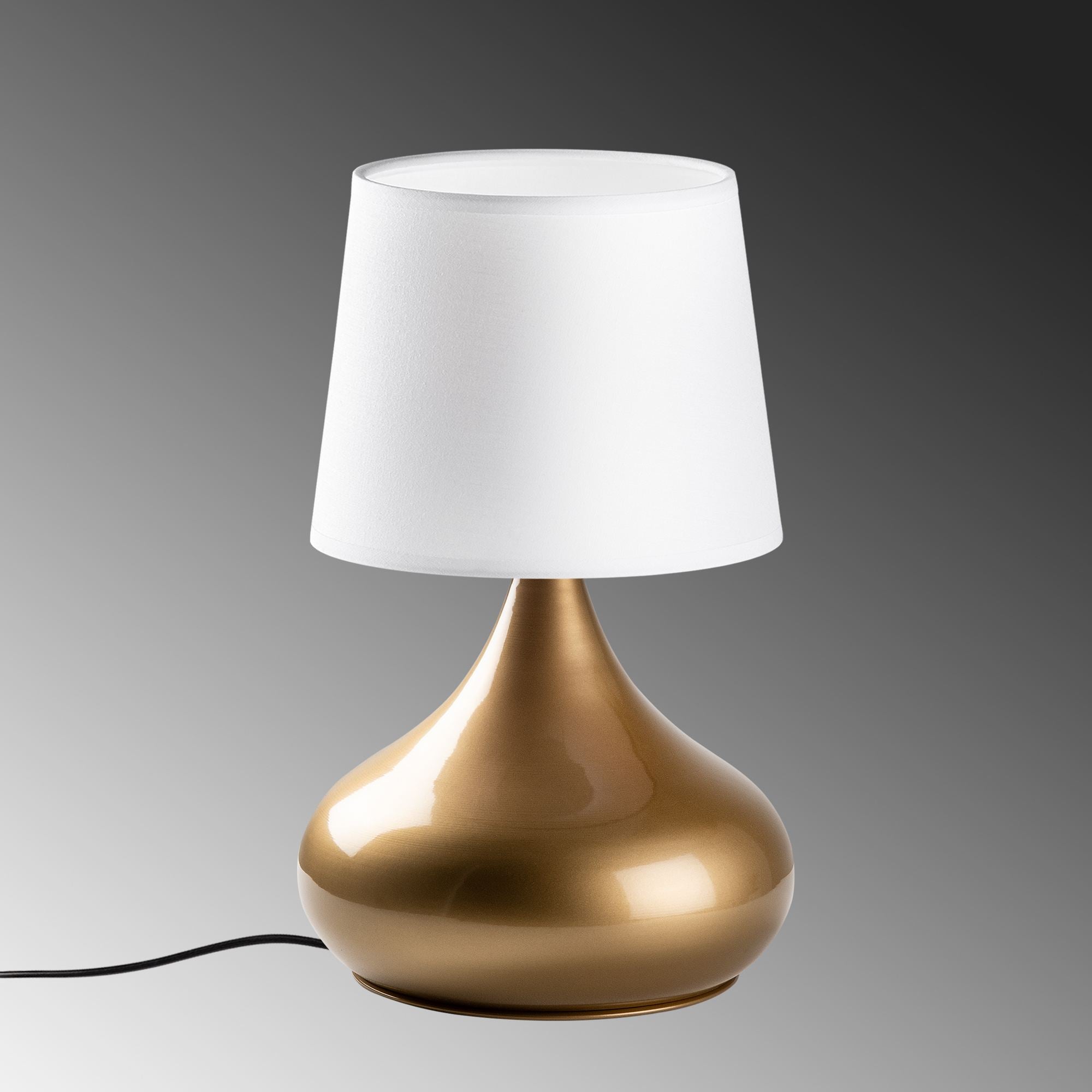 Candeeiro de mesa-Bulbe-Dourado
Branco