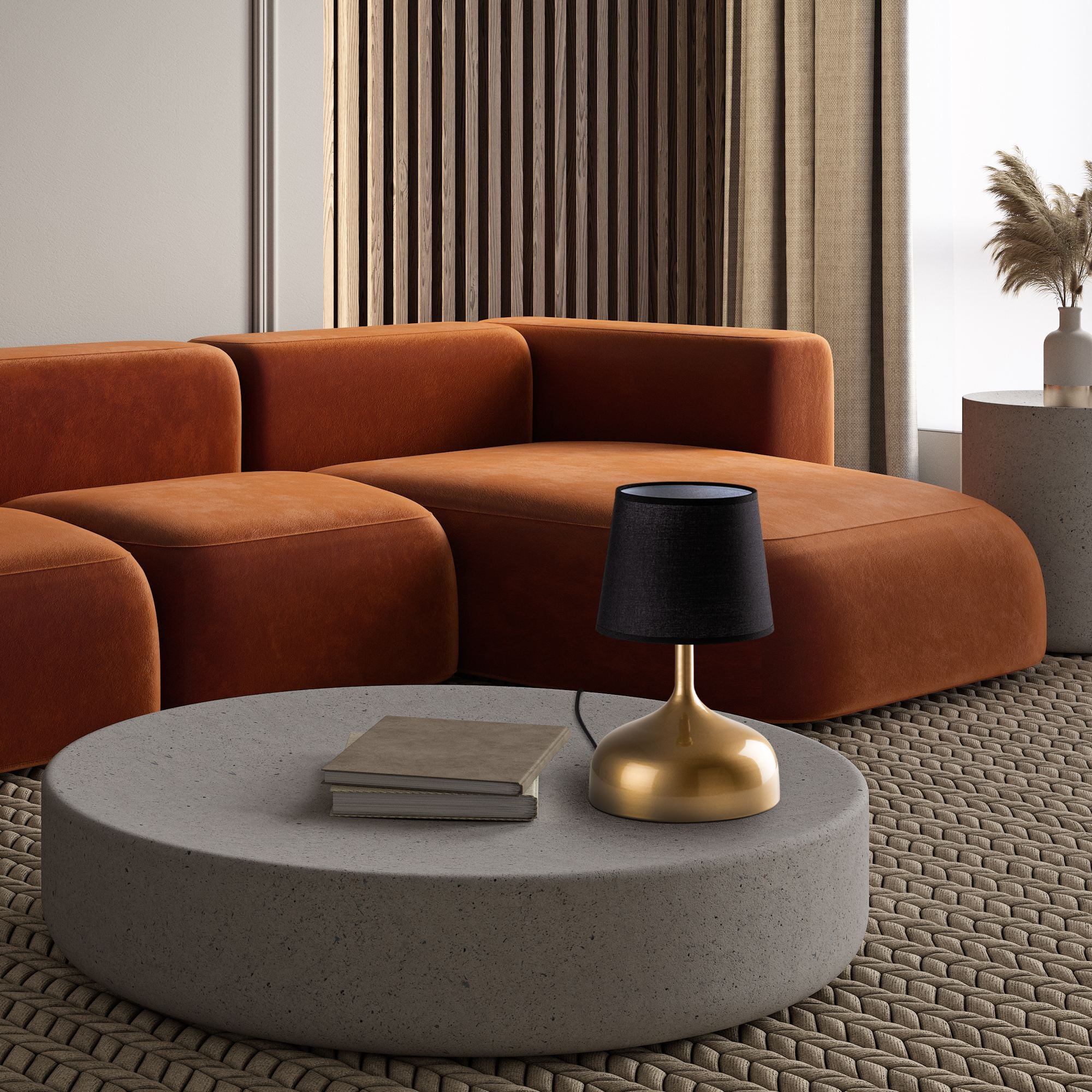 Candeeiro de mesa-Bulbous-Dourado
Preto