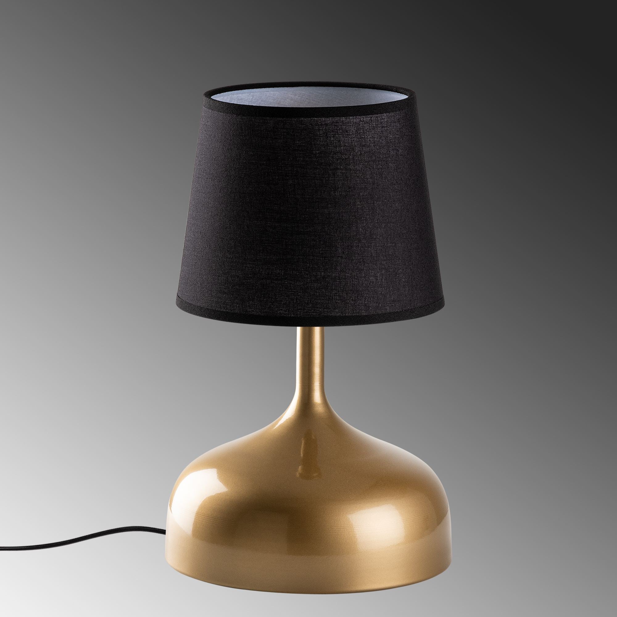 Candeeiro de mesa-Bulbous-Dourado
Preto