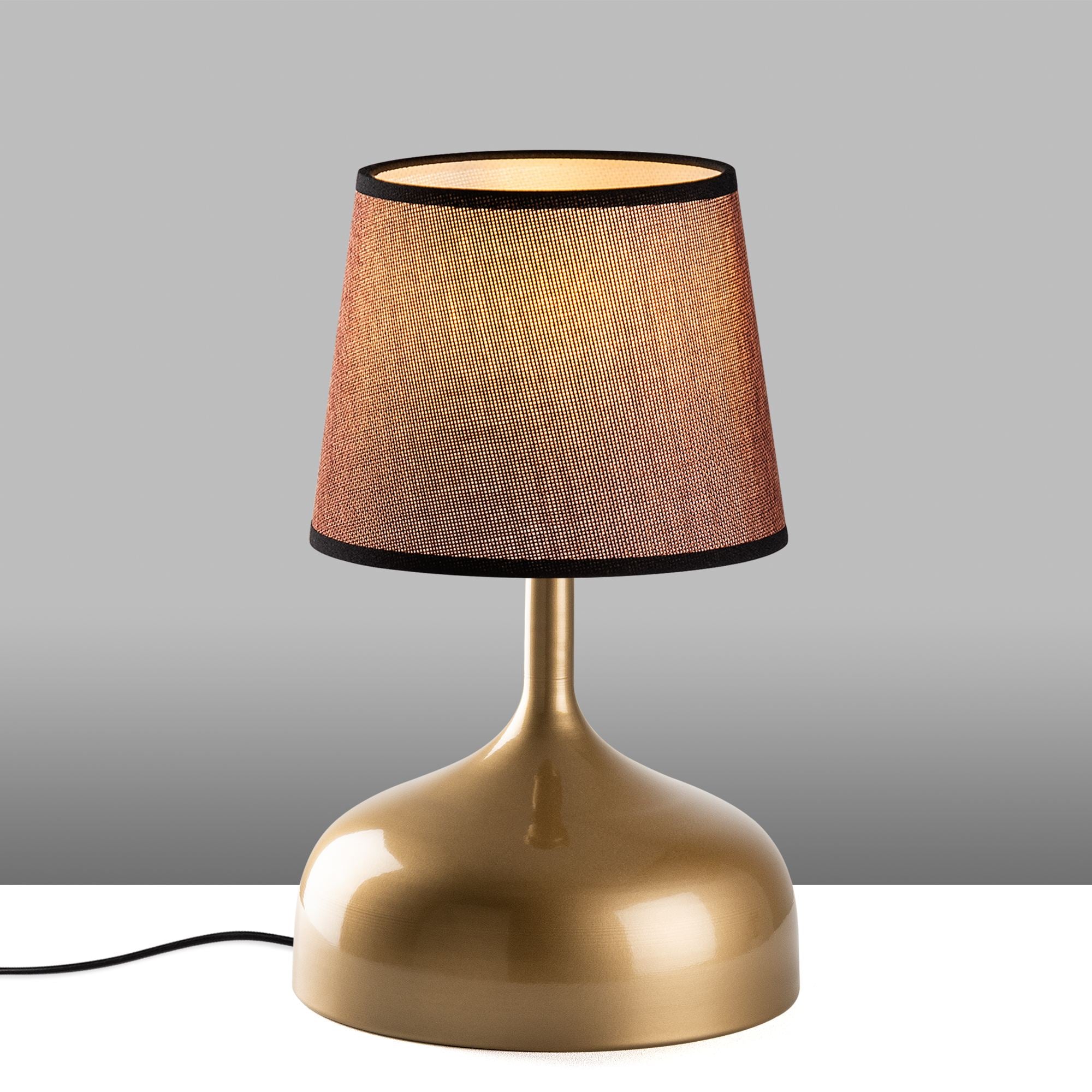 Candeeiro de mesa-Bulbous-Dourado
Marrom