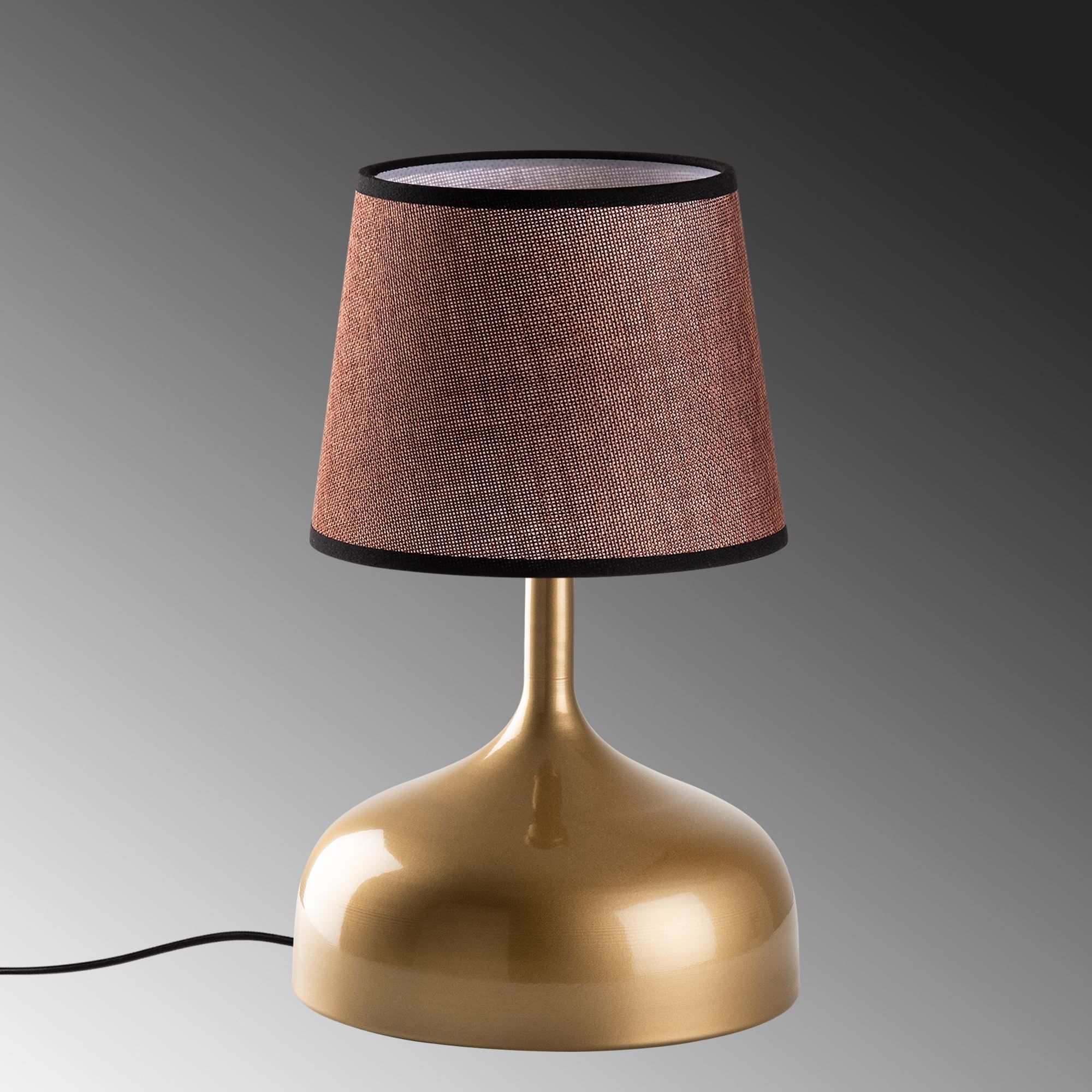 Candeeiro de mesa-Bulbous-Dourado
Marrom
