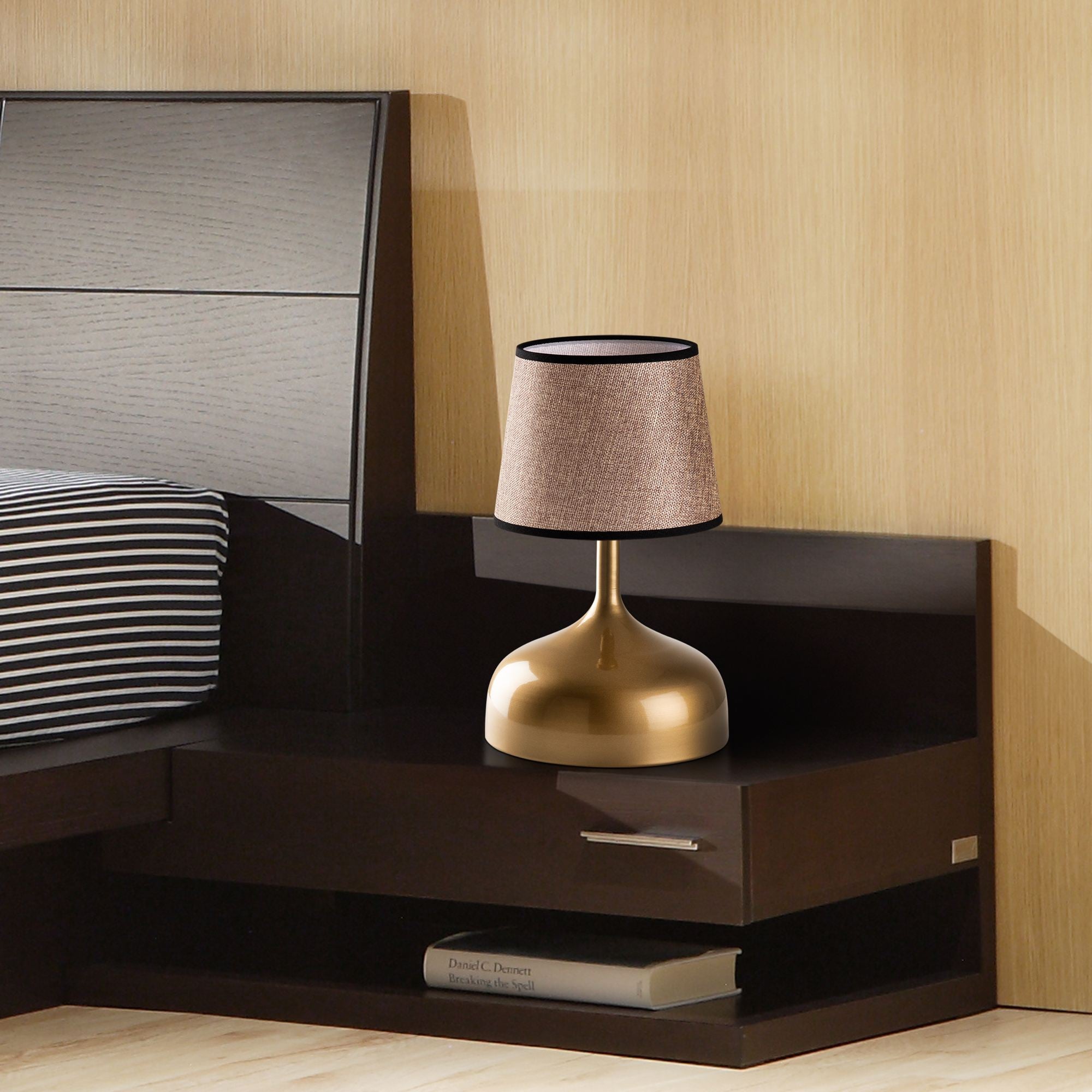 Candeeiro de mesa-Bulbous-Dourado
Bege
