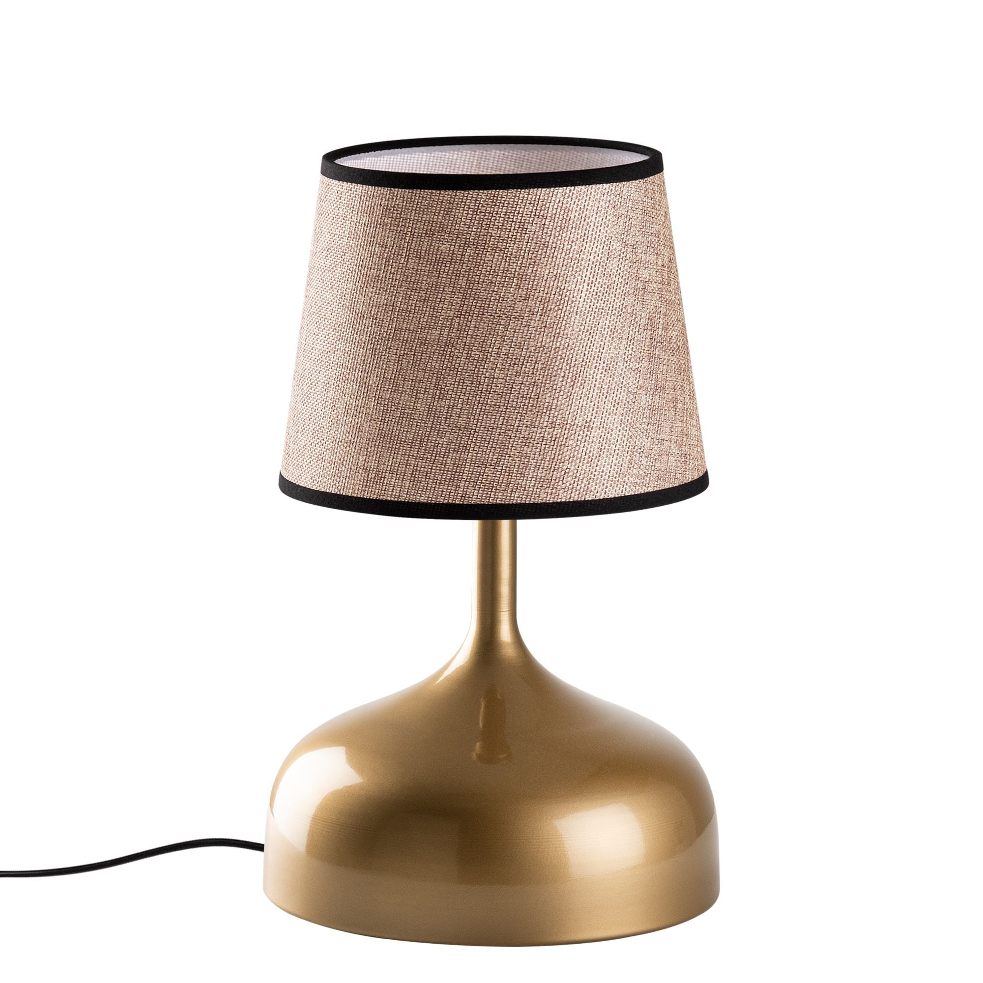 Candeeiro de mesa-Bulbous-Dourado
Bege