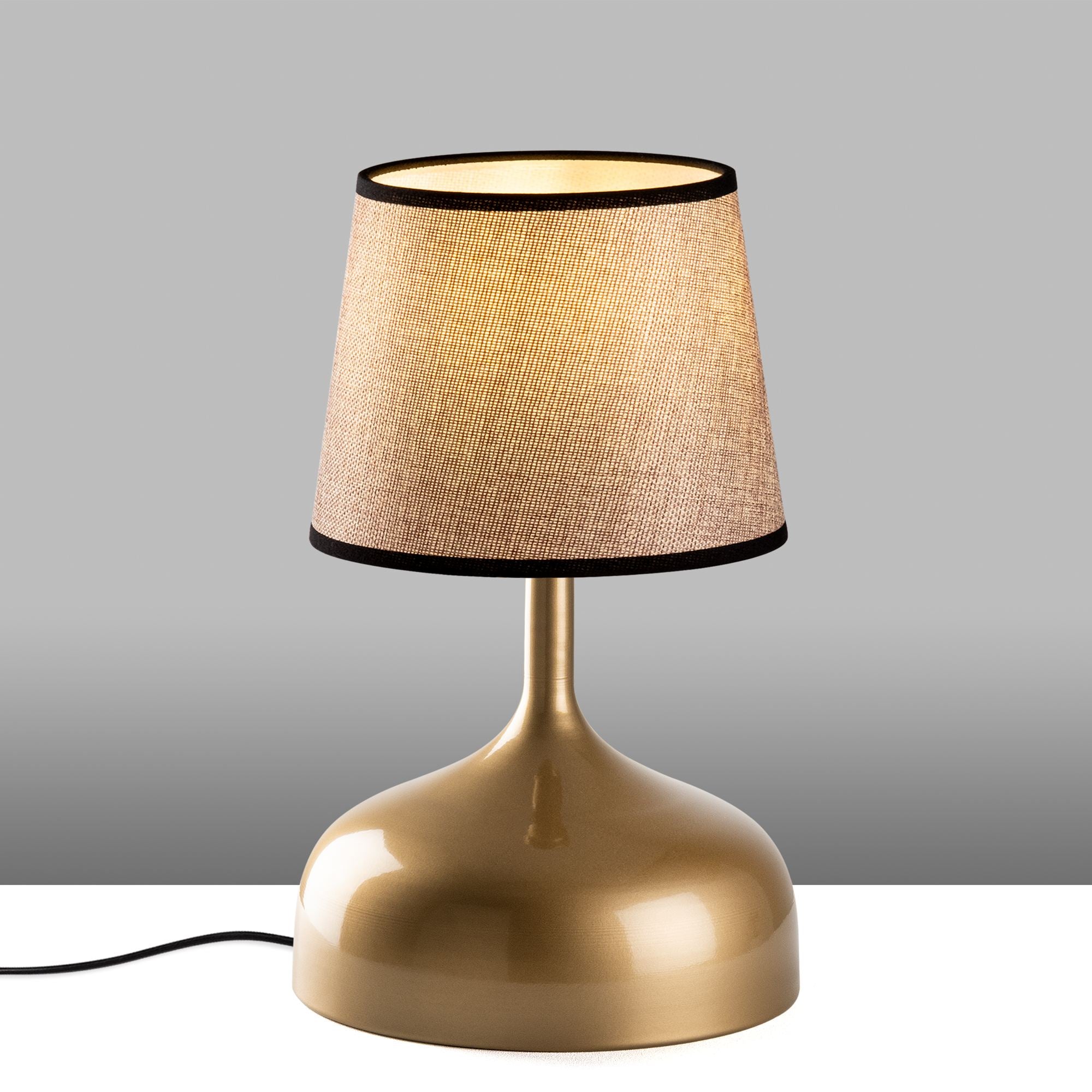 Candeeiro de mesa-Bulbous-Dourado
Bege
