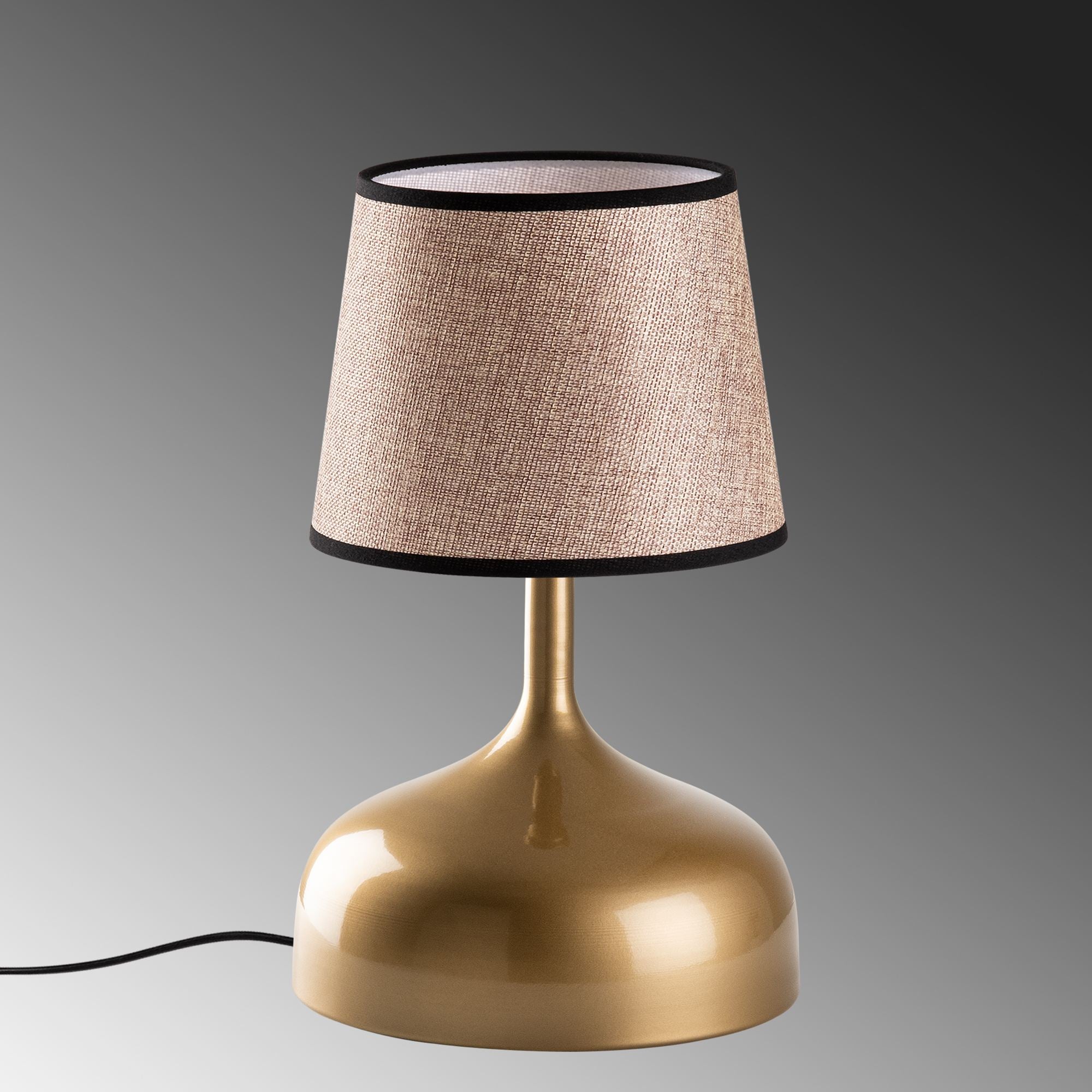 Candeeiro de mesa-Bulbous-Dourado
Bege