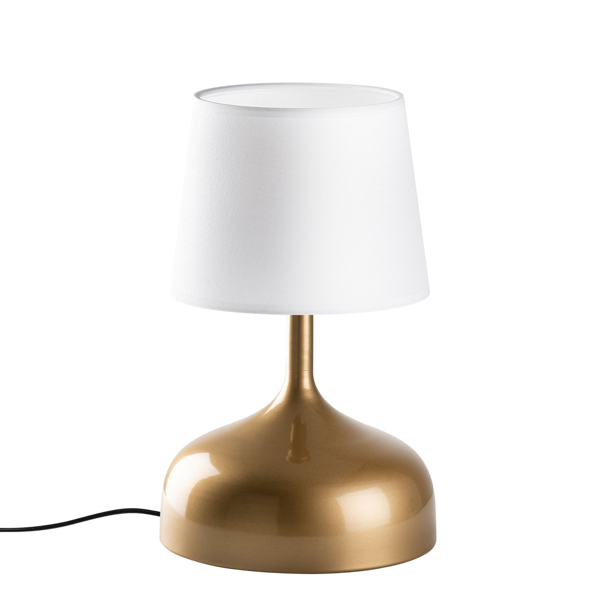 Candeeiro de mesa-Bulbous-Dourado
Branco
