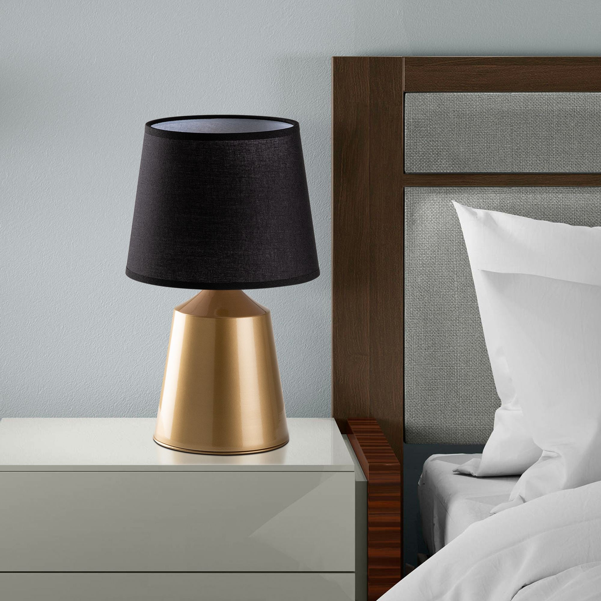 Candeeiro de mesa-Drop-Dourado
Preto