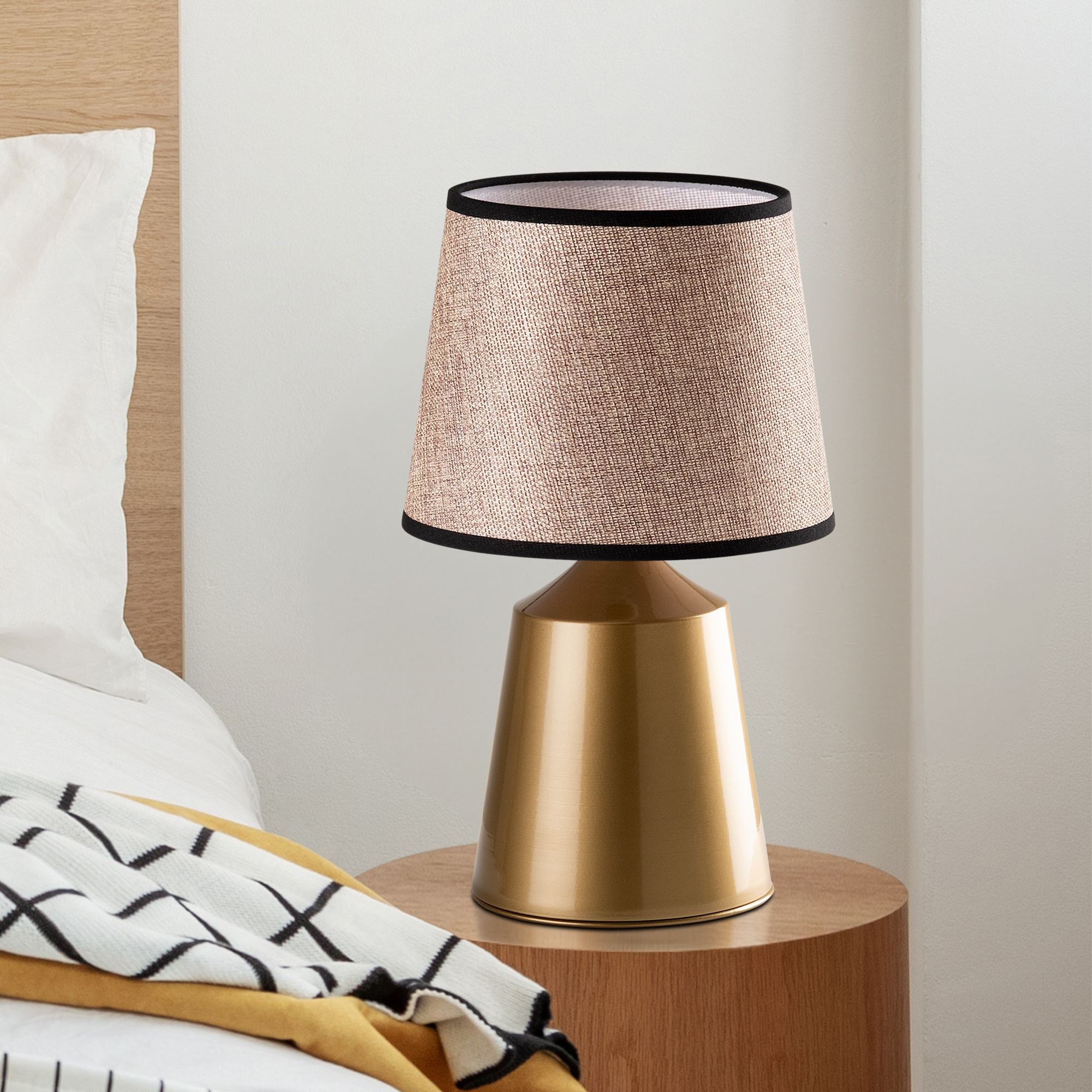 Candeeiro de mesa-Drop-Dourado
Bege