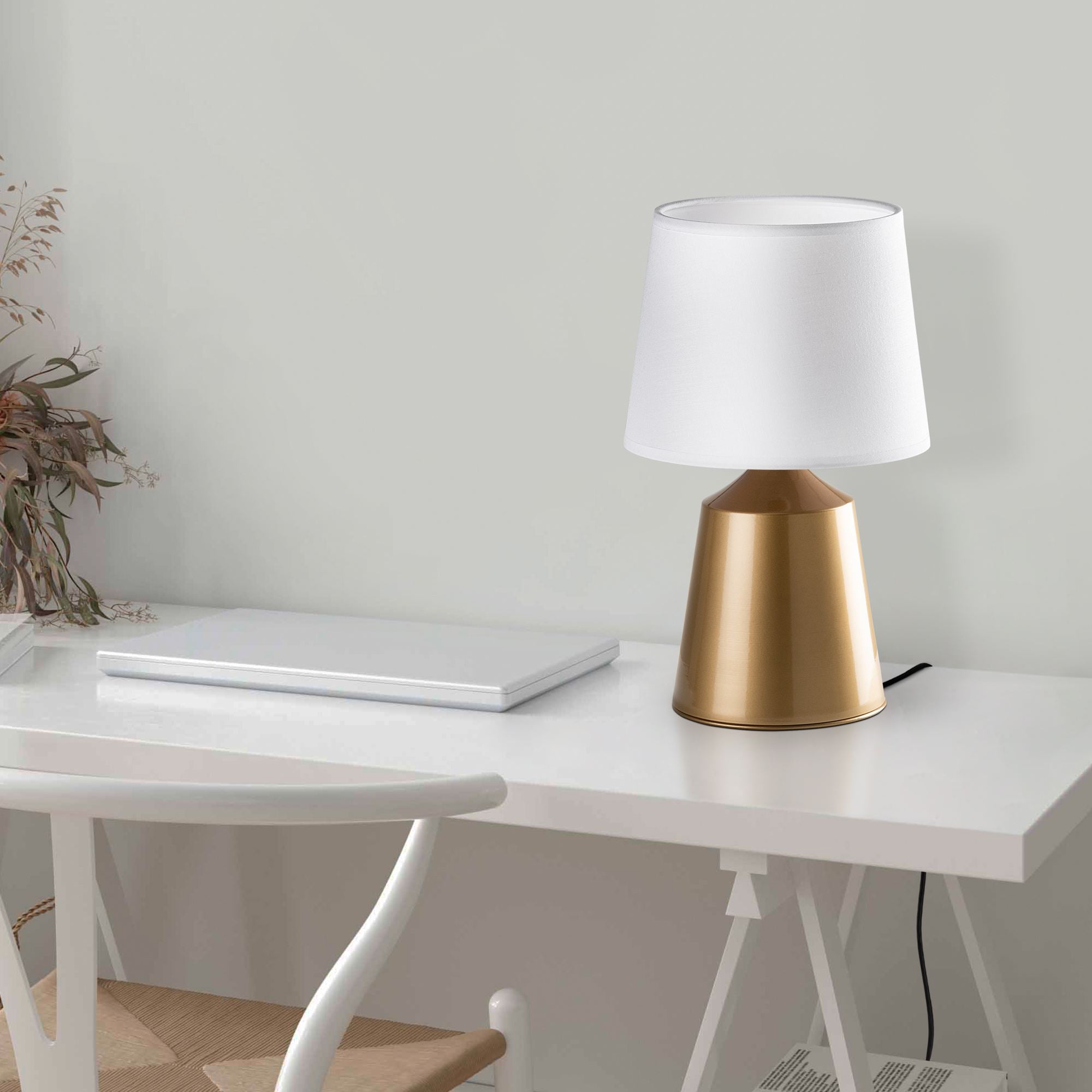 Candeeiro de mesa-Drop-Dourado
Branco