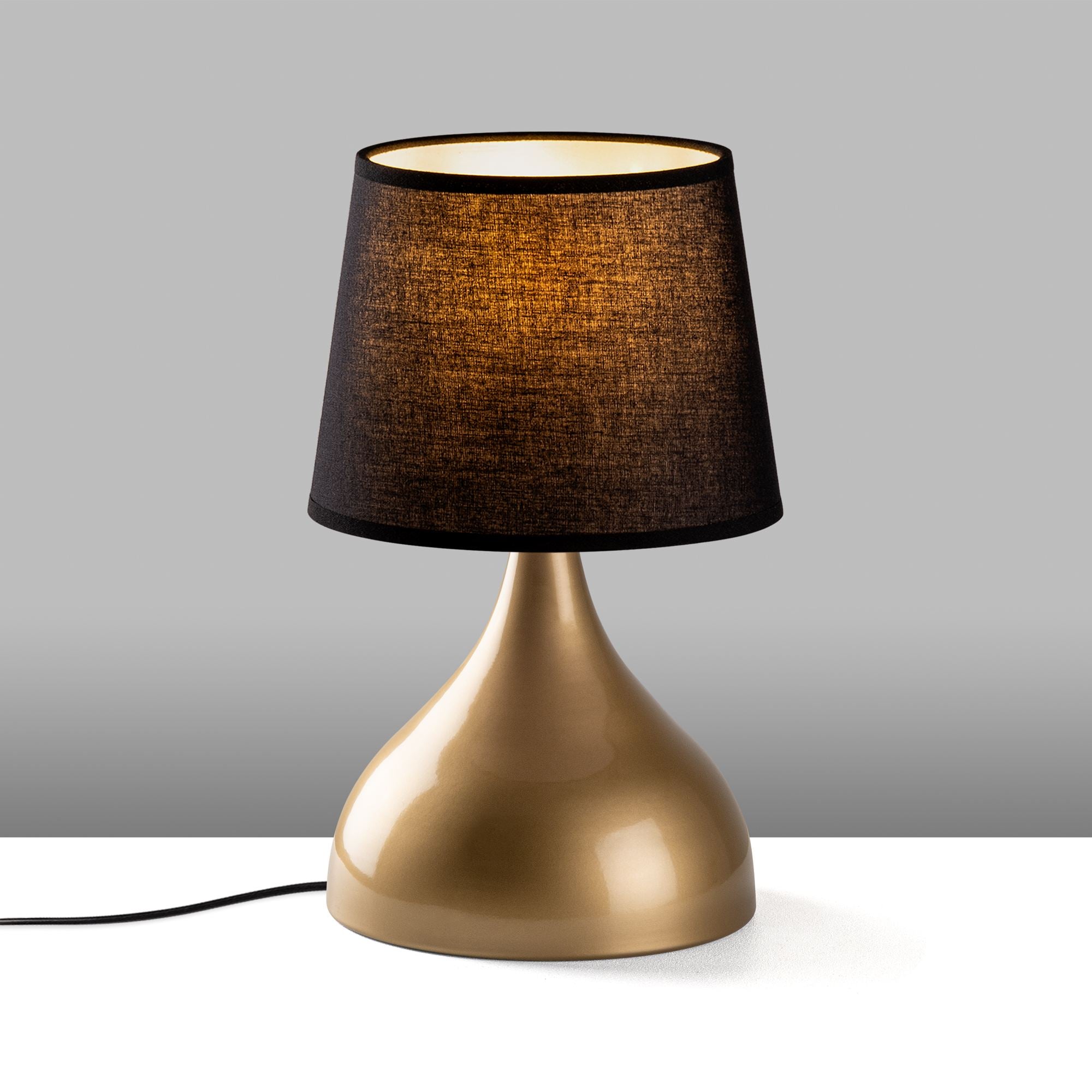 Candeeiro de mesa-Gota-Dourado
Preto